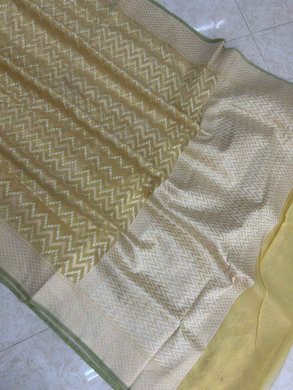 Pure Cotton Banarasi Saree - Alfi Meena