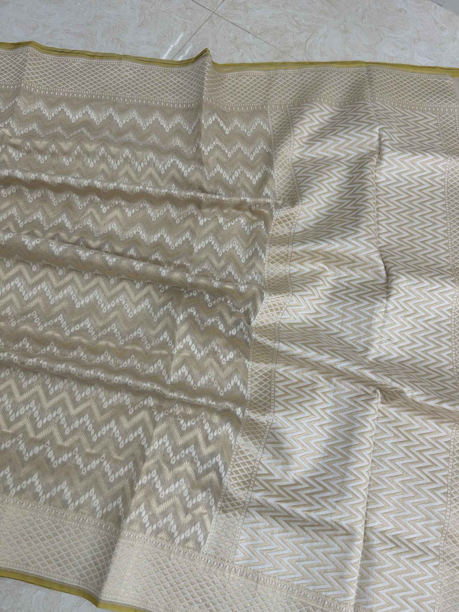 Pure Cotton Banarasi Saree - Alfi Meena