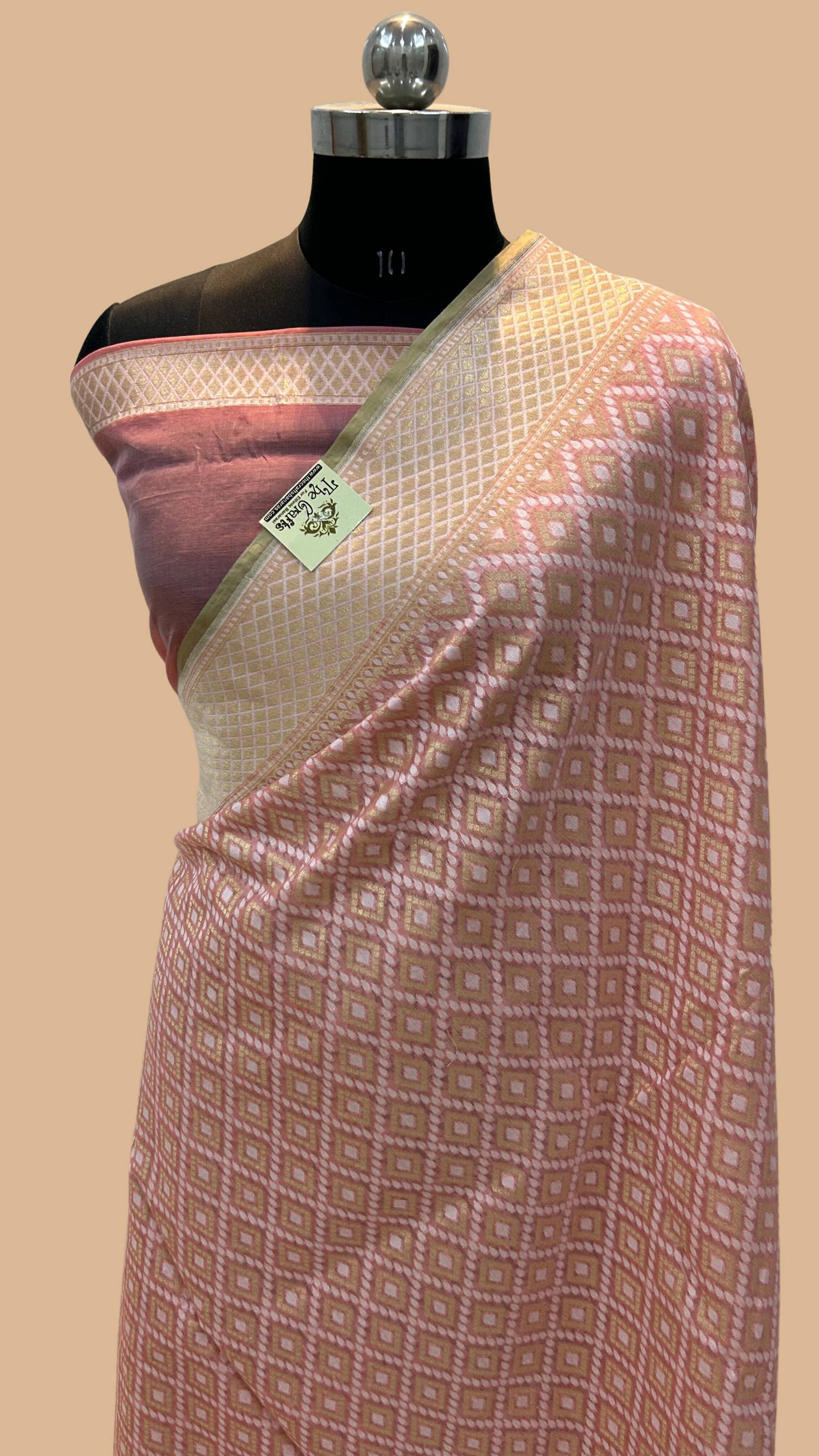 Pure Cotton Banarasi Saree - Alfi Meena