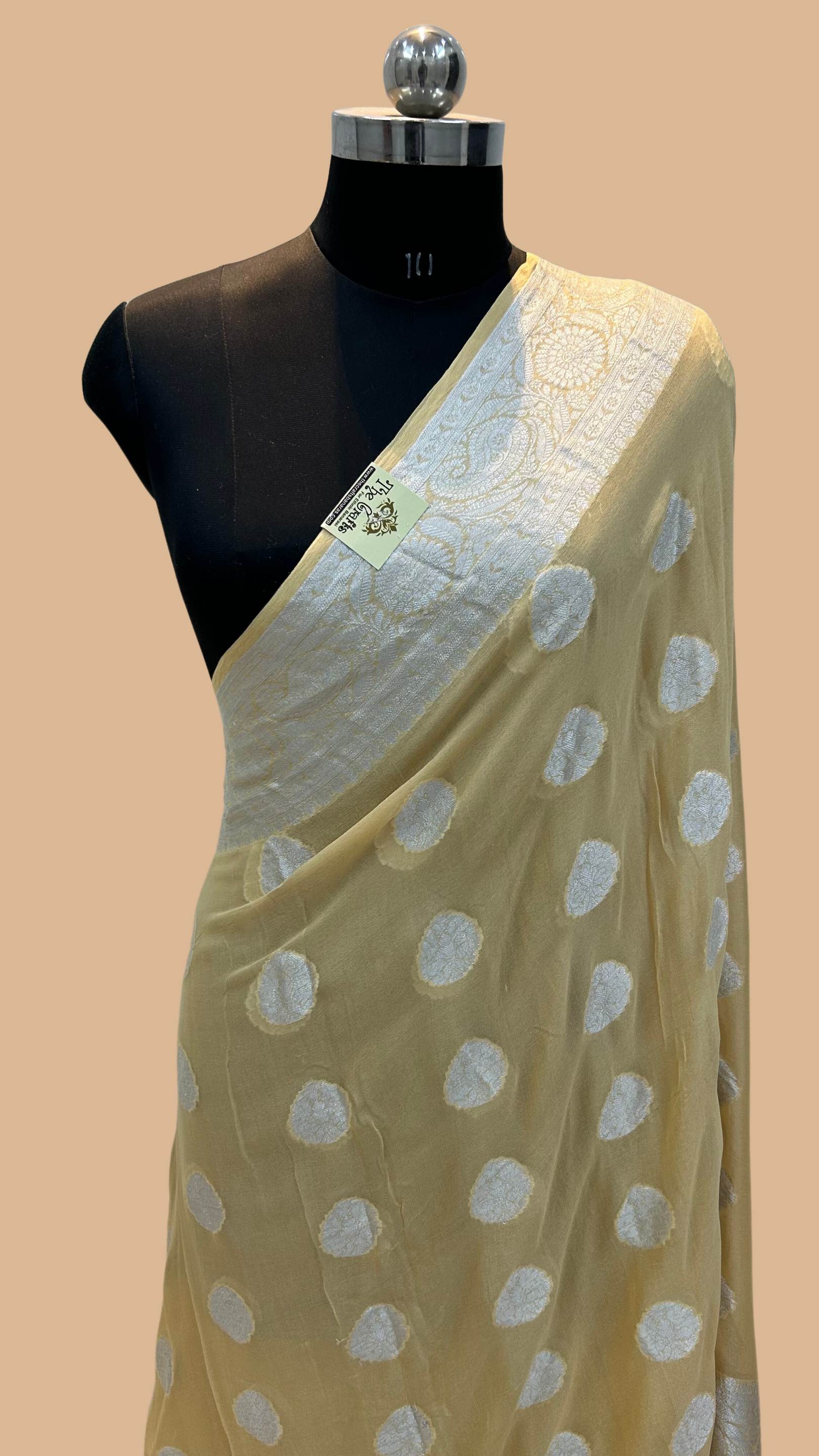 Pure Khaddi Chiffon Banarasi Saree