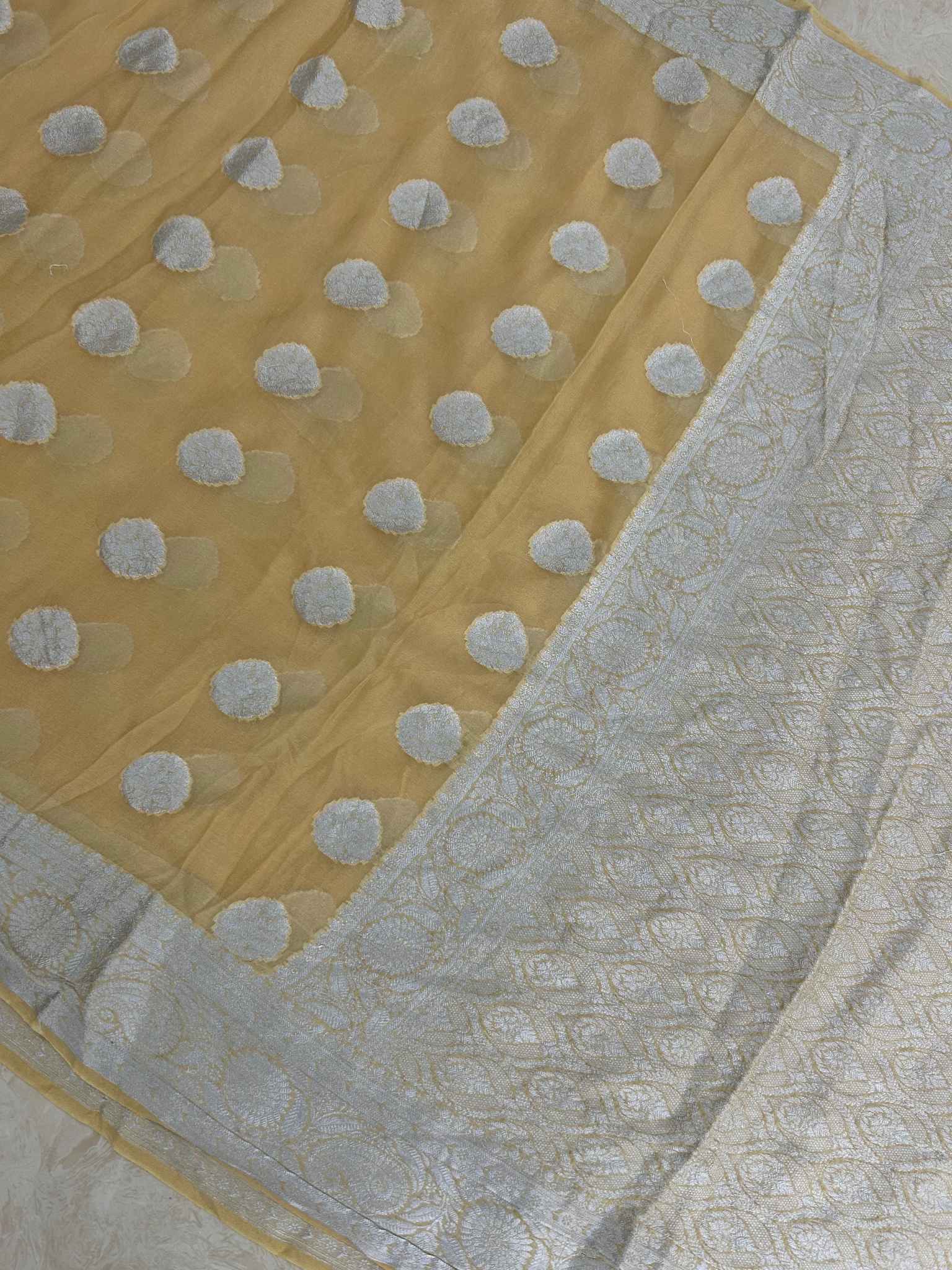 Pure Khaddi Chiffon Banarasi Saree