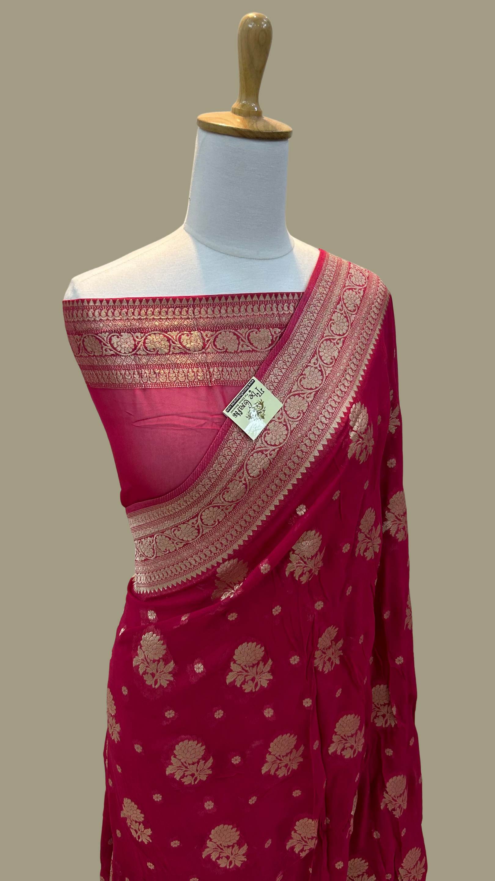 Pure Viscose Georgette Banarasi Saree