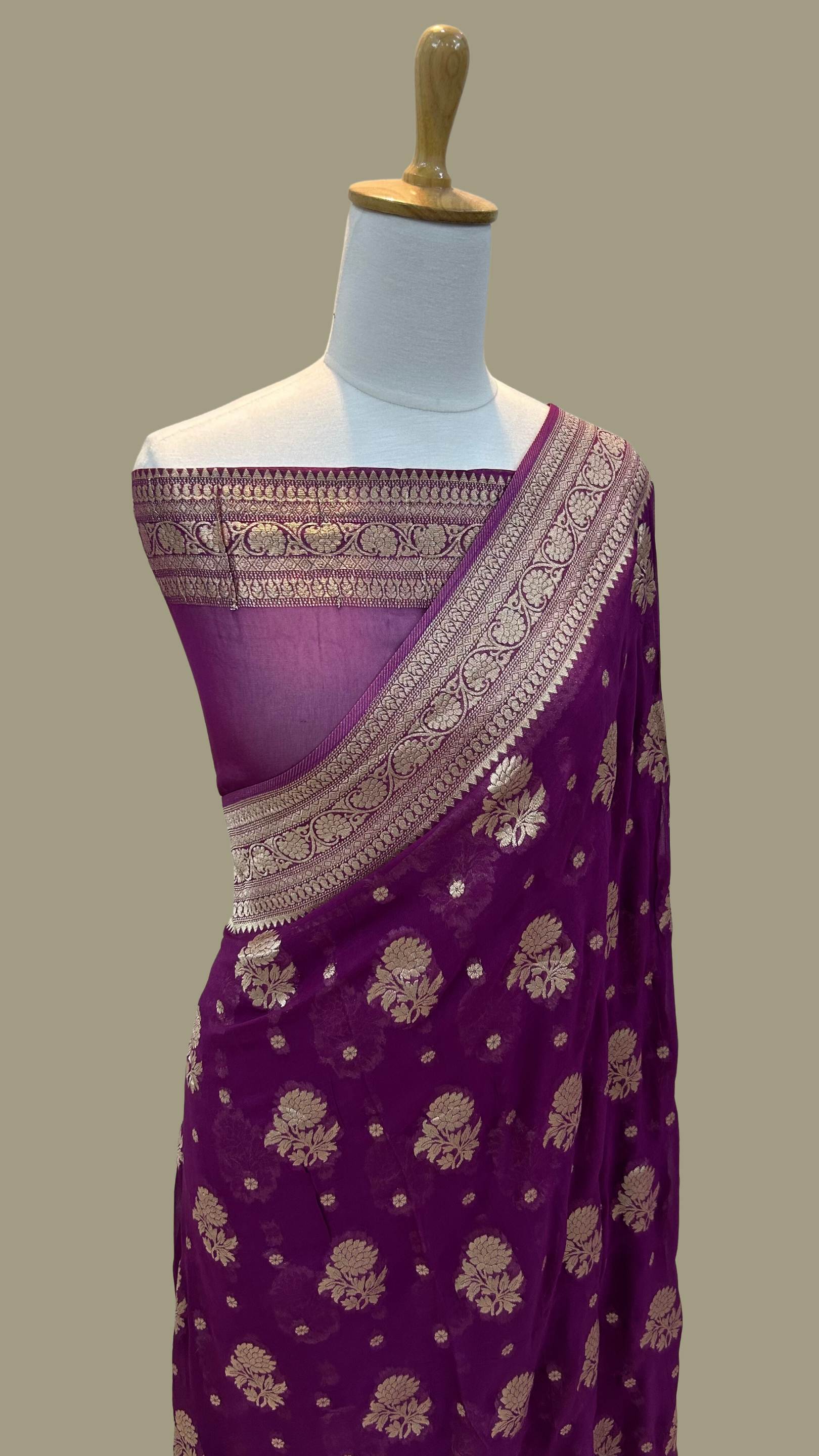 Pure Viscose Georgette Banarasi Saree