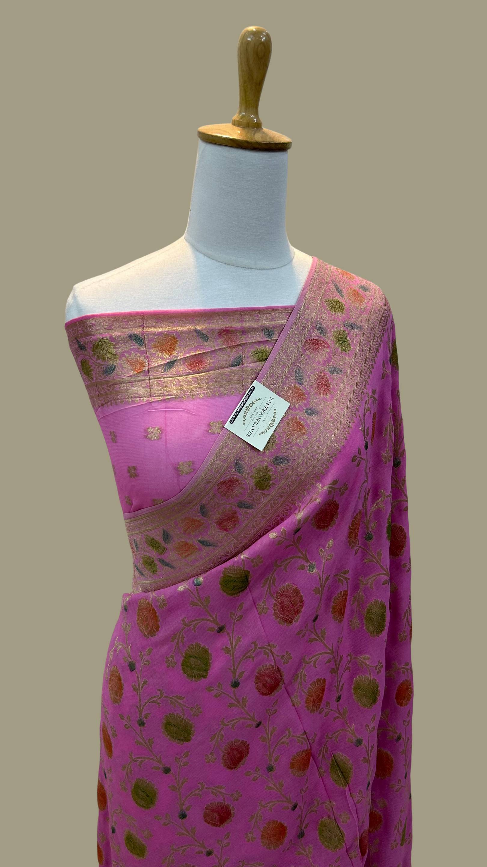 Pure Viscose Georgette Banarasi Saree