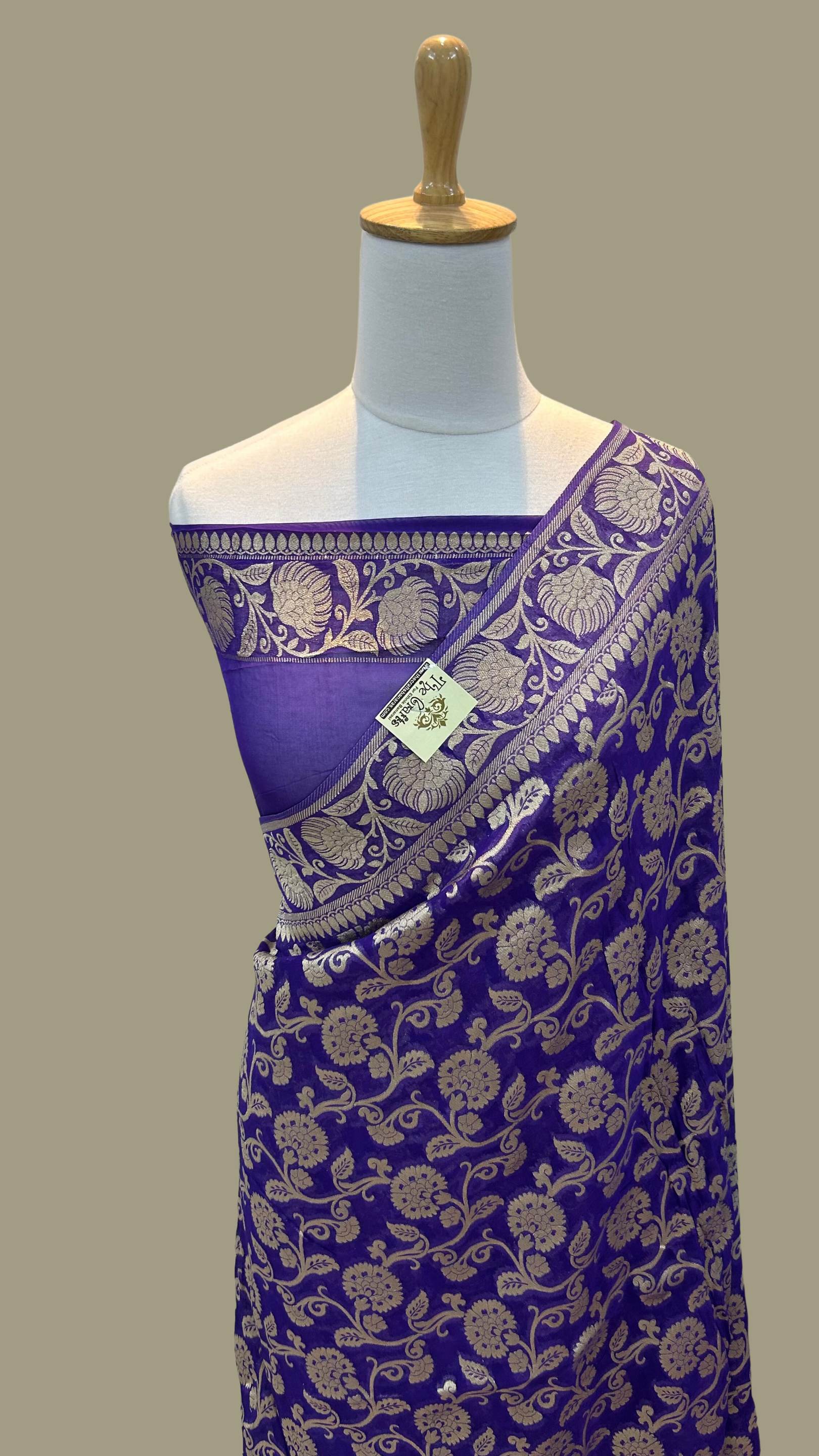 Pure Viscose Georgette Banarasi Saree