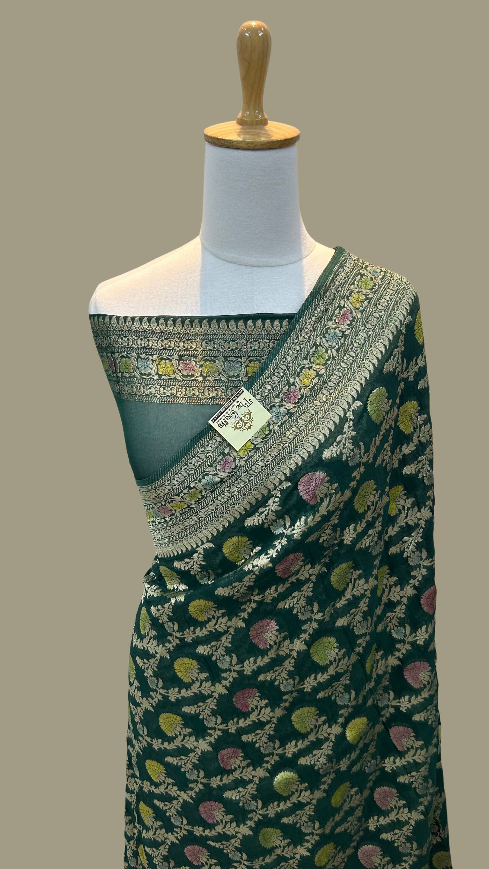 Pure Viscose Georgette Banarasi Saree