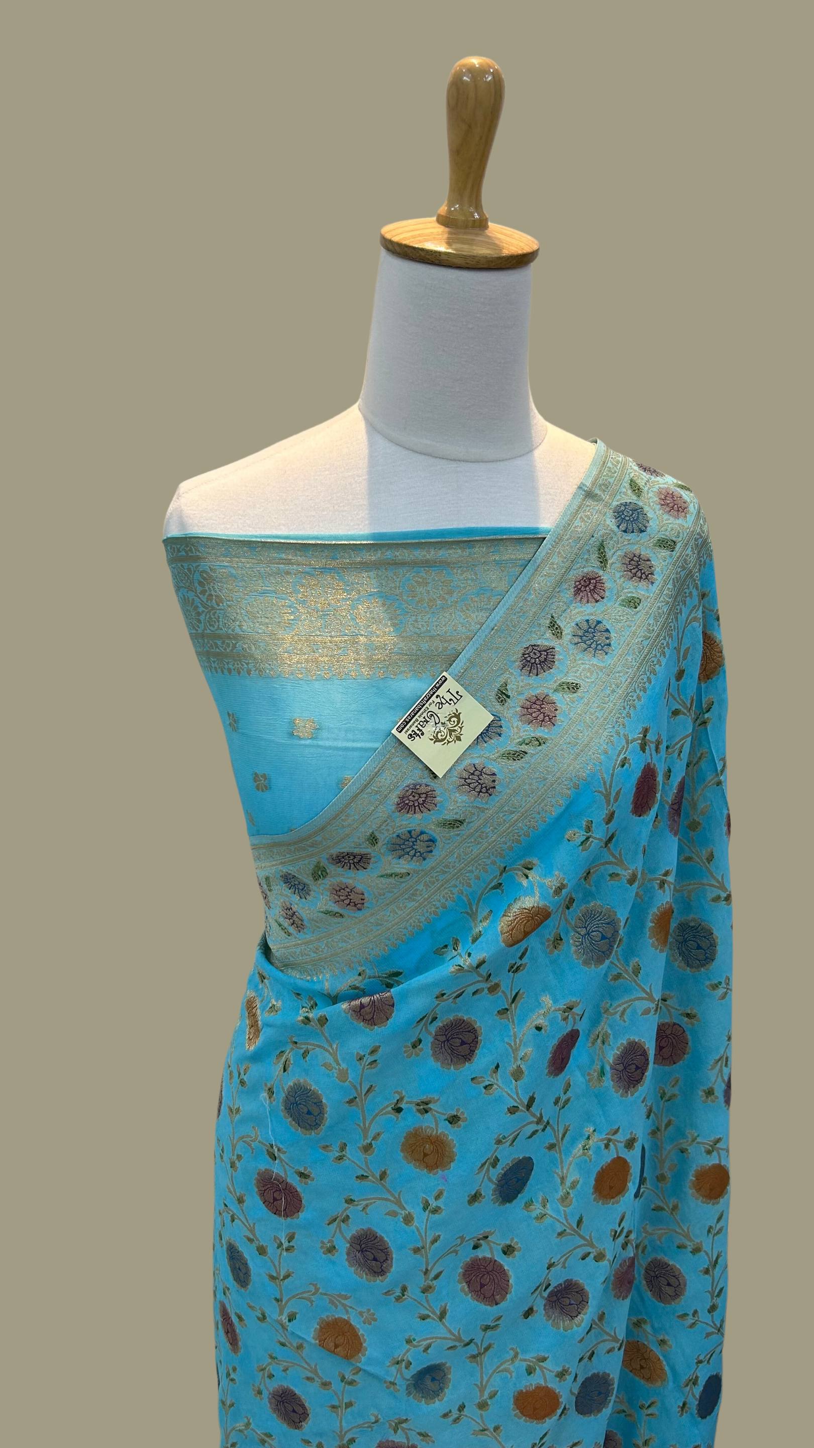 Pure Viscose Georgette Banarasi Saree