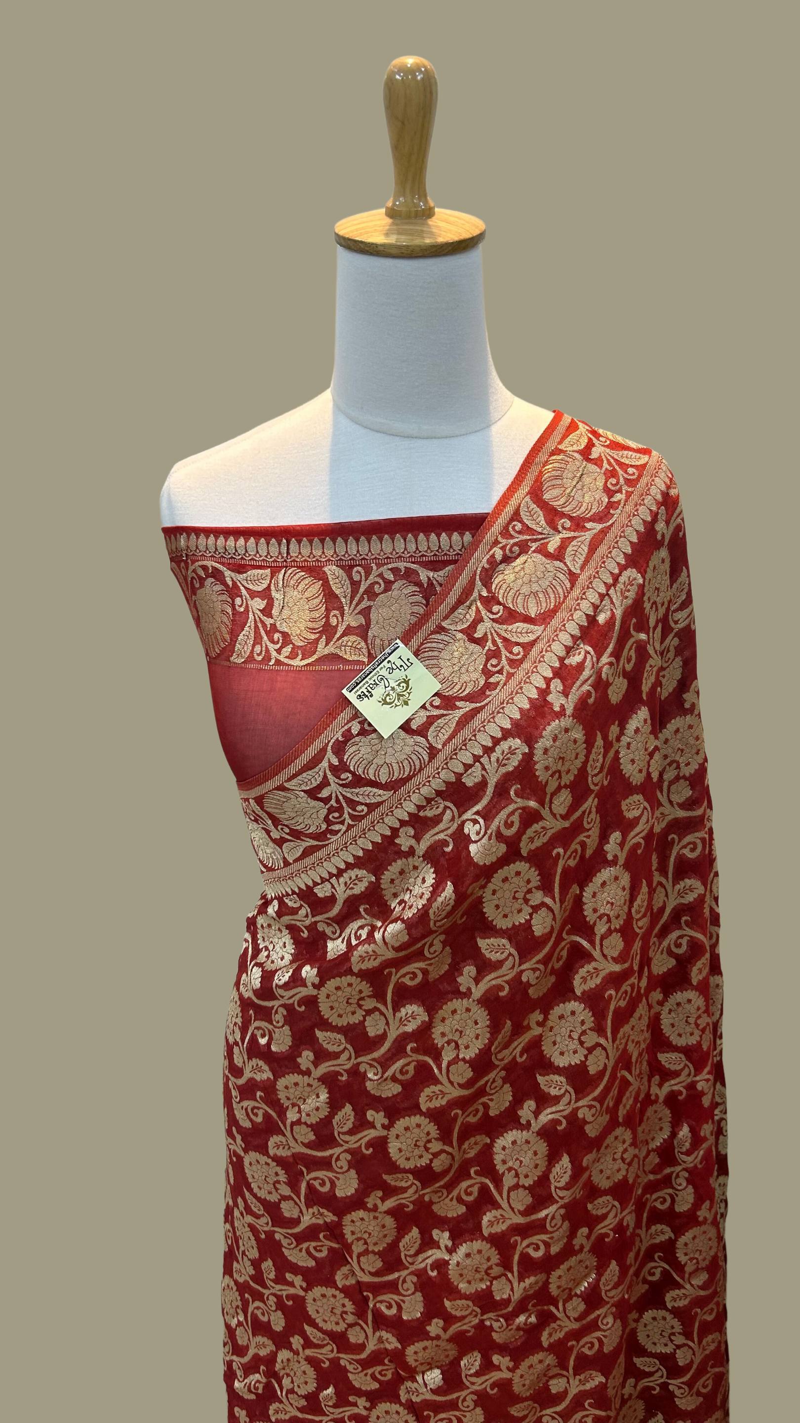 Pure Viscose Georgette Banarasi Saree