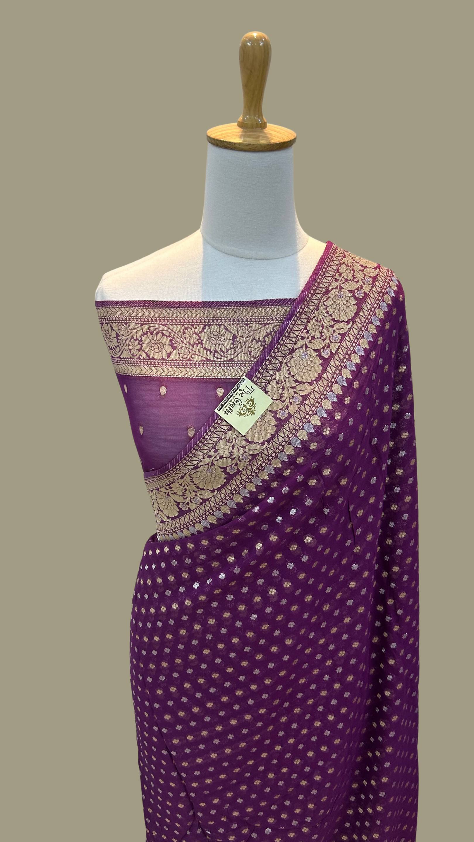 Pure Viscose Georgette Banarasi Saree