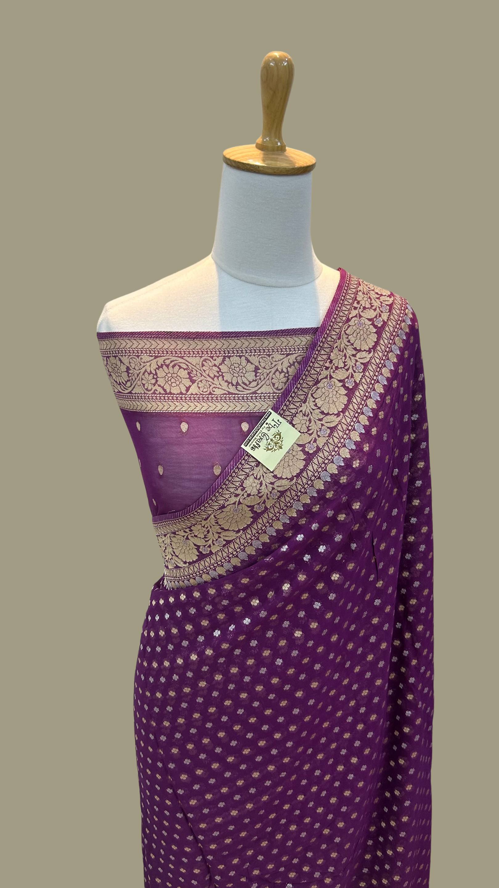 Pure Viscose Georgette Banarasi Saree