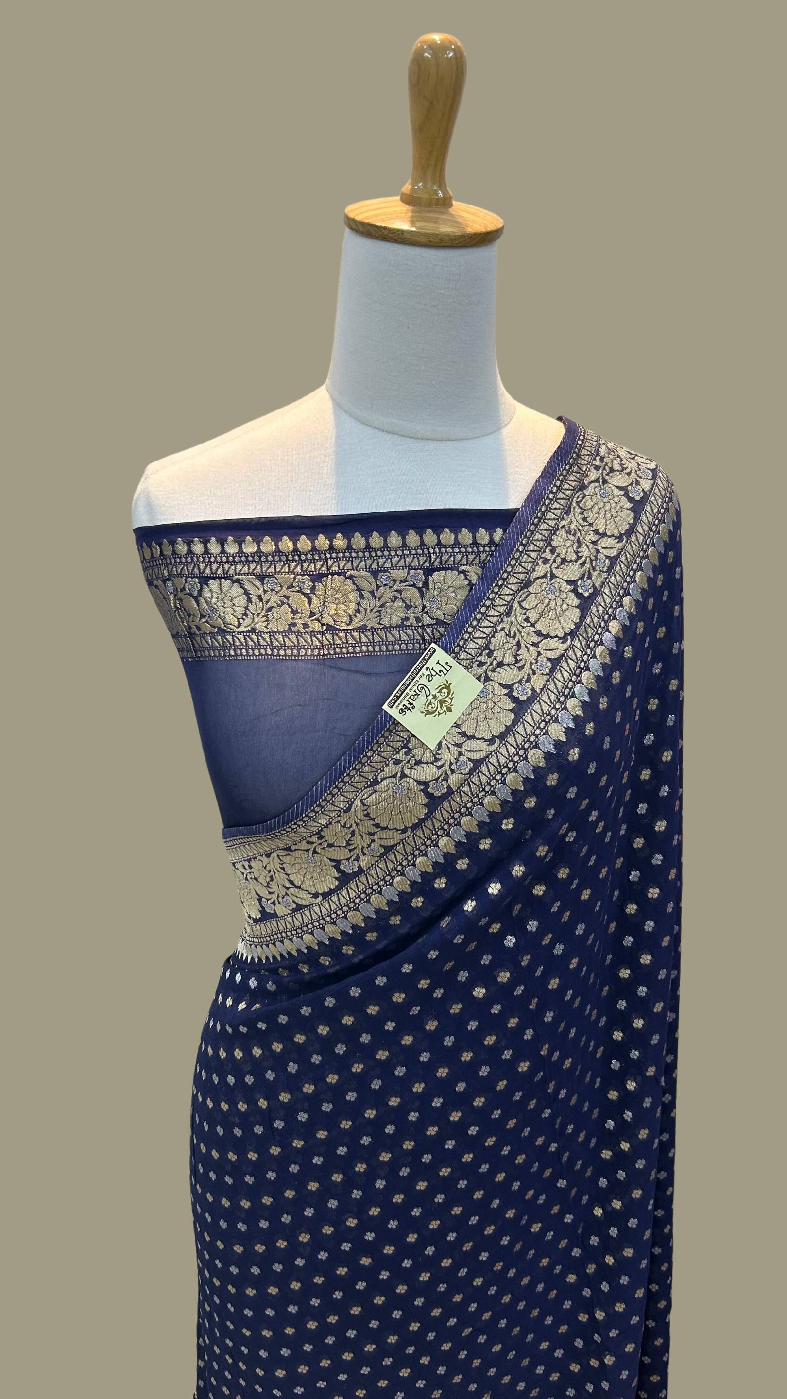 Pure Viscose Georgette Banarasi Saree