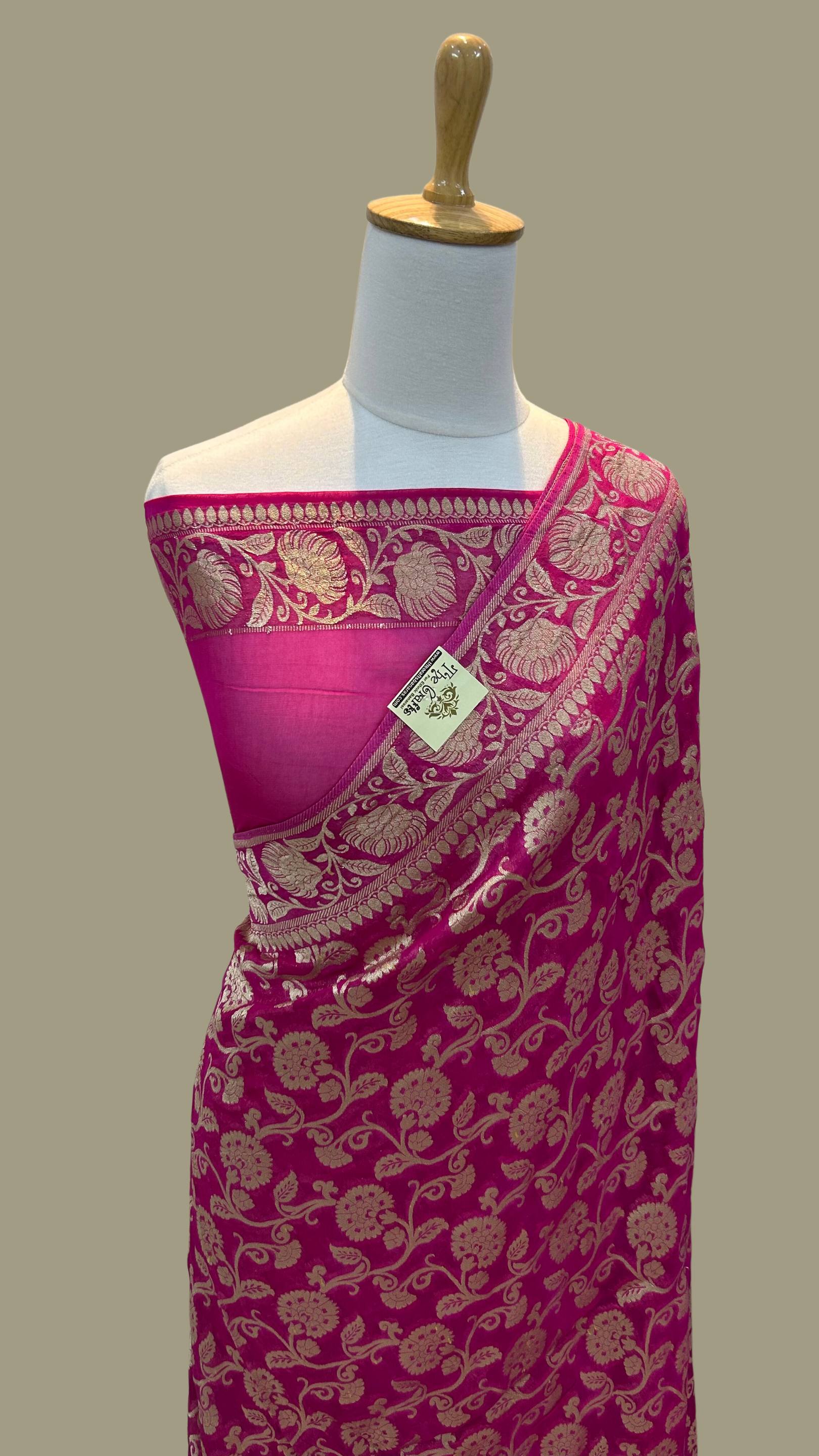 Pure Viscose Georgette Banarasi Saree