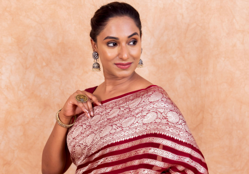 Khaddi Georgette - Water Zari