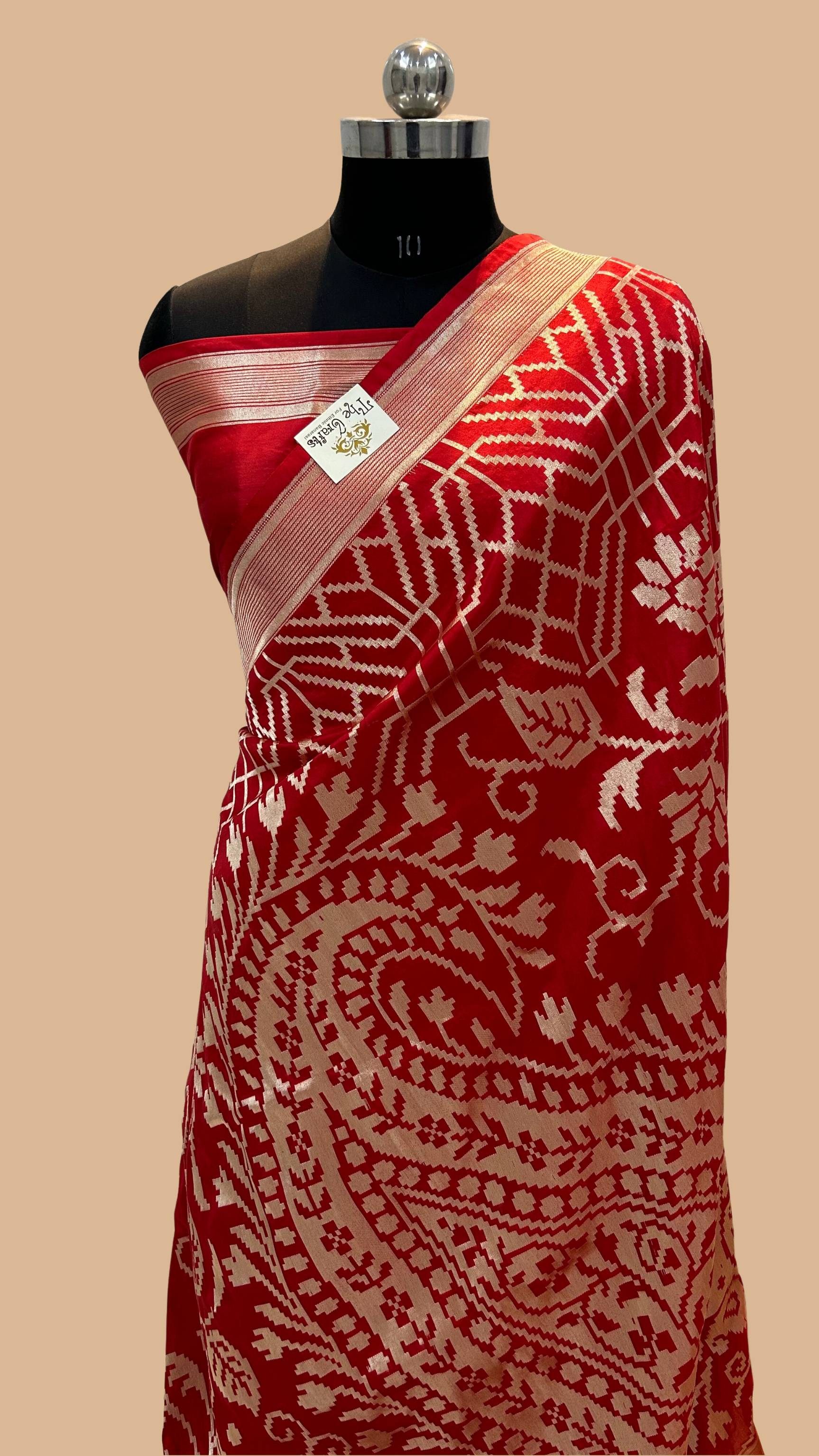 Shop Maroon Pure Katan Silk Handloom Kadwa Jangla Banarasi Saree – BUNKALA