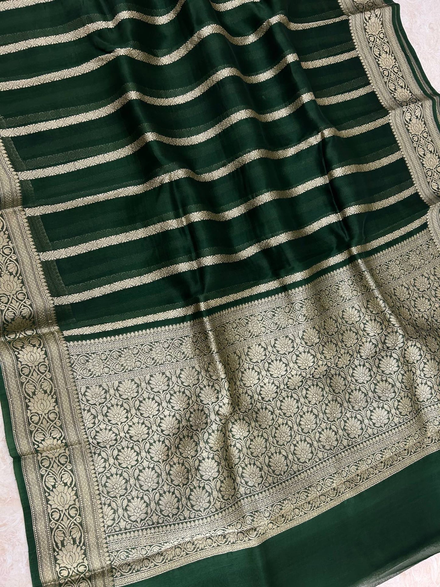 Pure Kora Silk Handloom Banarasi Saree