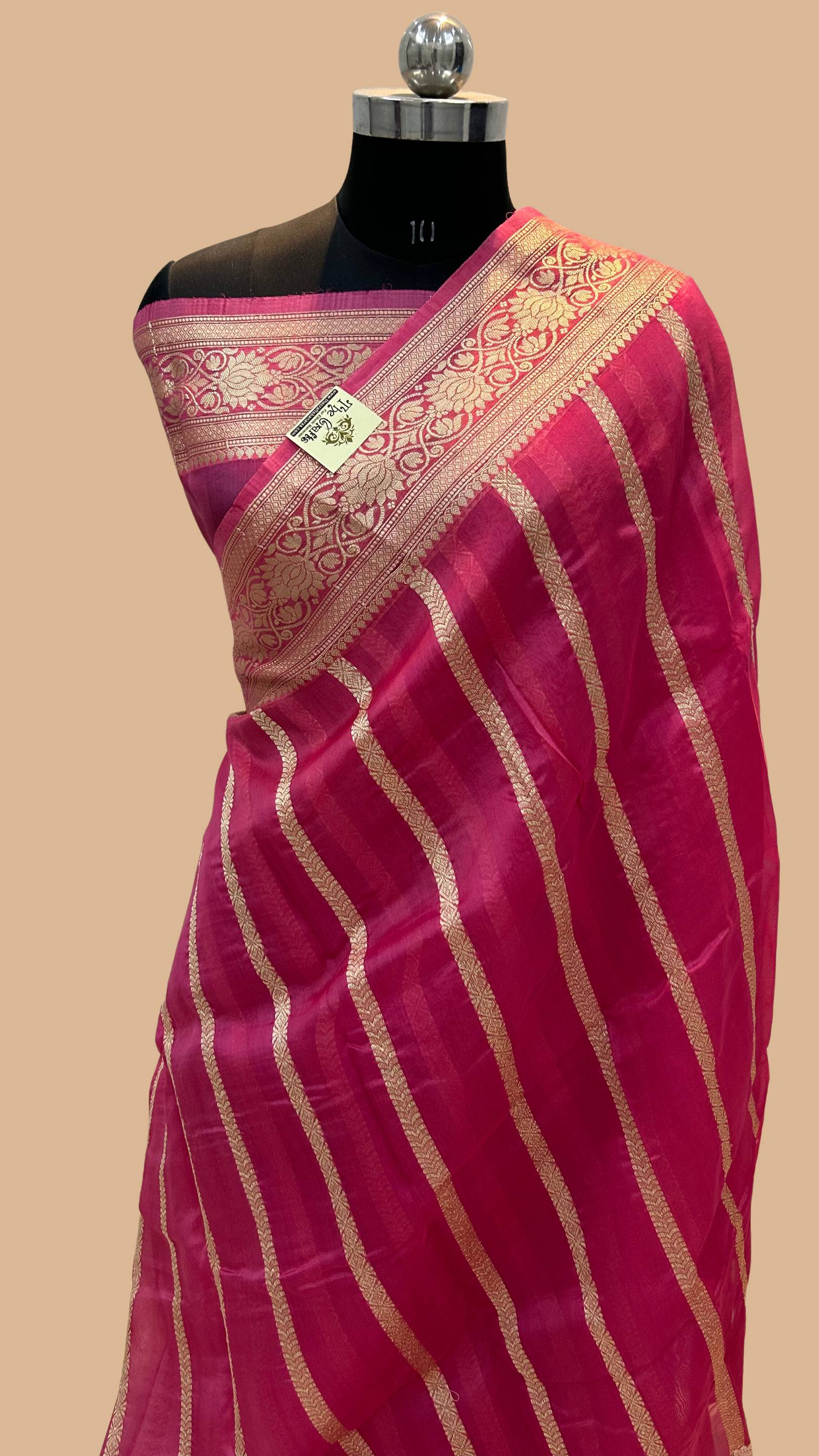 Pure Kora Silk Handloom Banarasi Saree