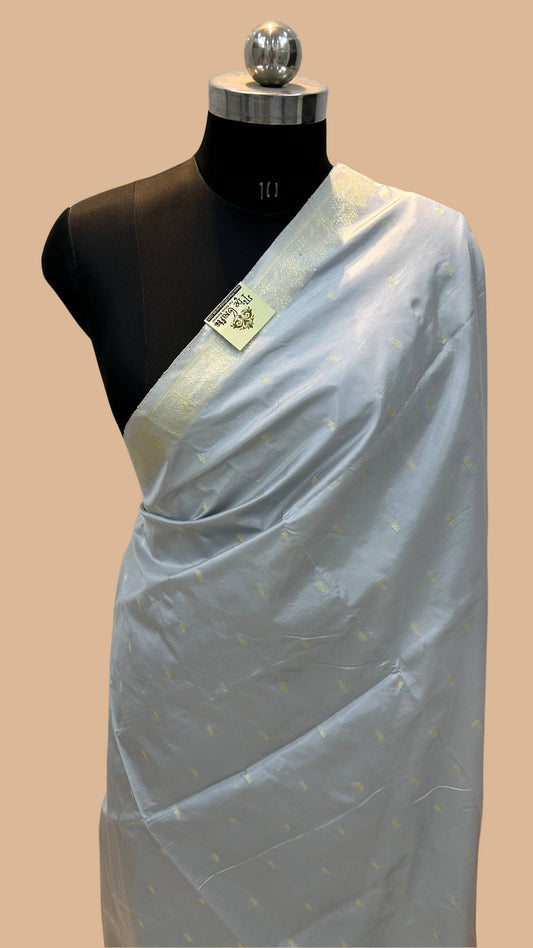 Pure Katan Silk Handloom Banarasi Saree - Chunri Buti