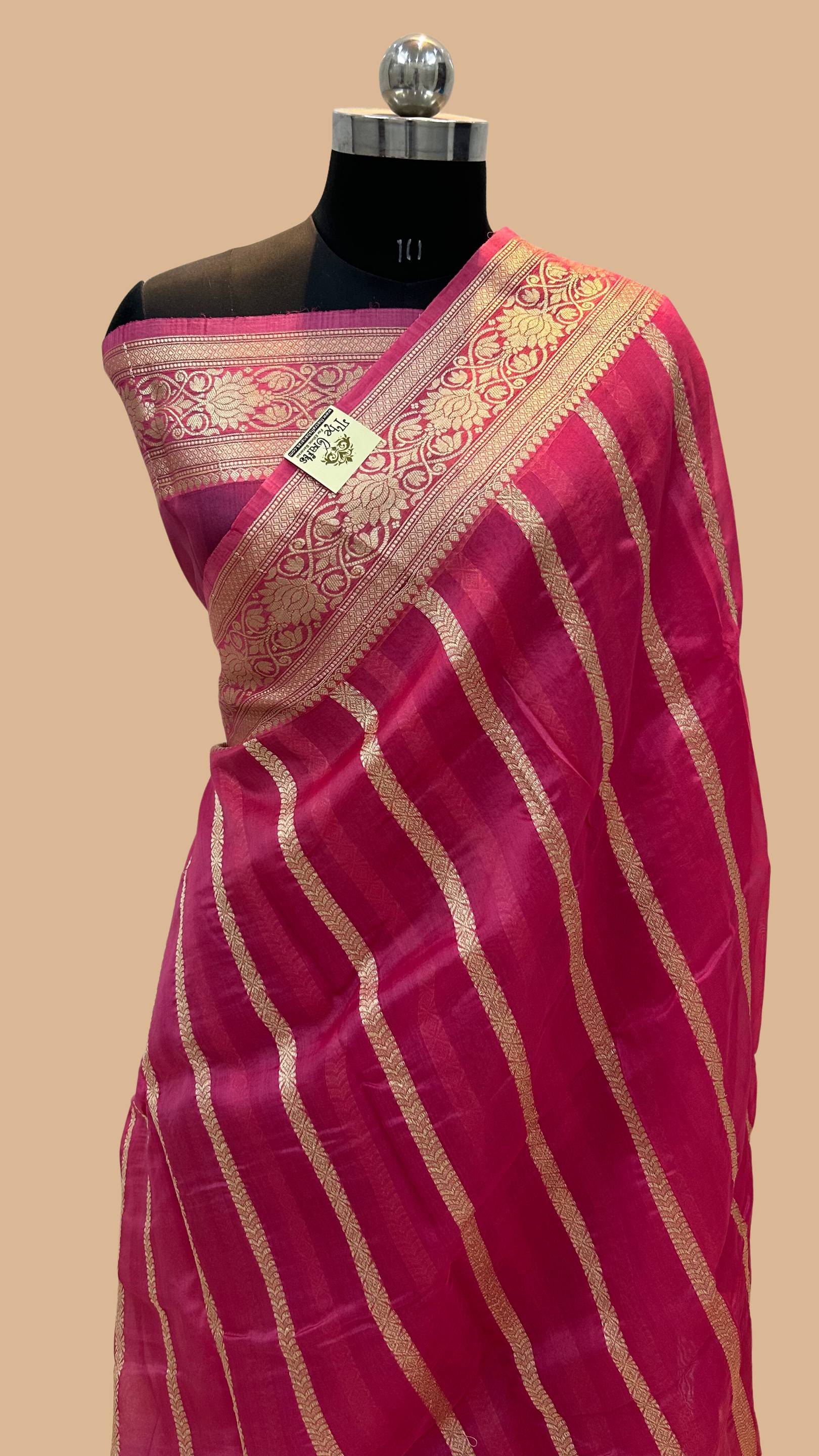 Pure Kora Silk Handloom Banarasi Saree