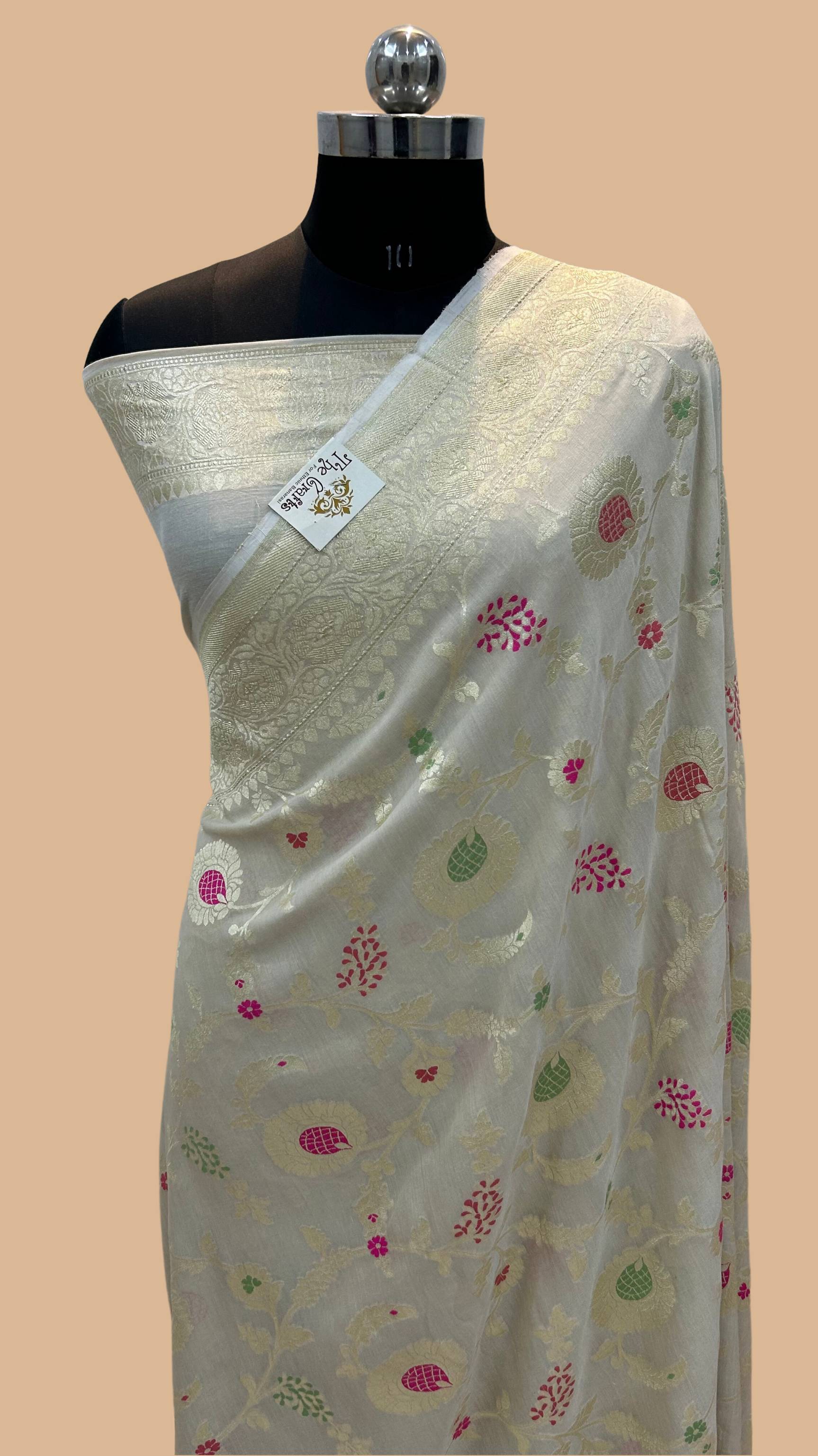 Moonga Georgette Banarasi Saree - With Meenakarai All Over