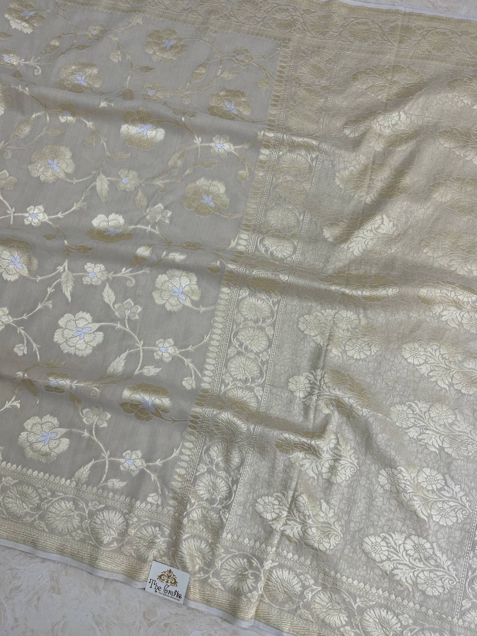 Moonga Georgette Banarasi Saree - With Meenakarai All Over