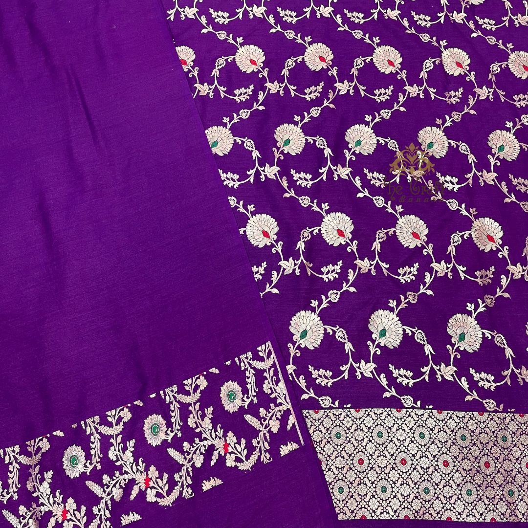 Pure Moonga Silk Handloom Banarasi Dress Material