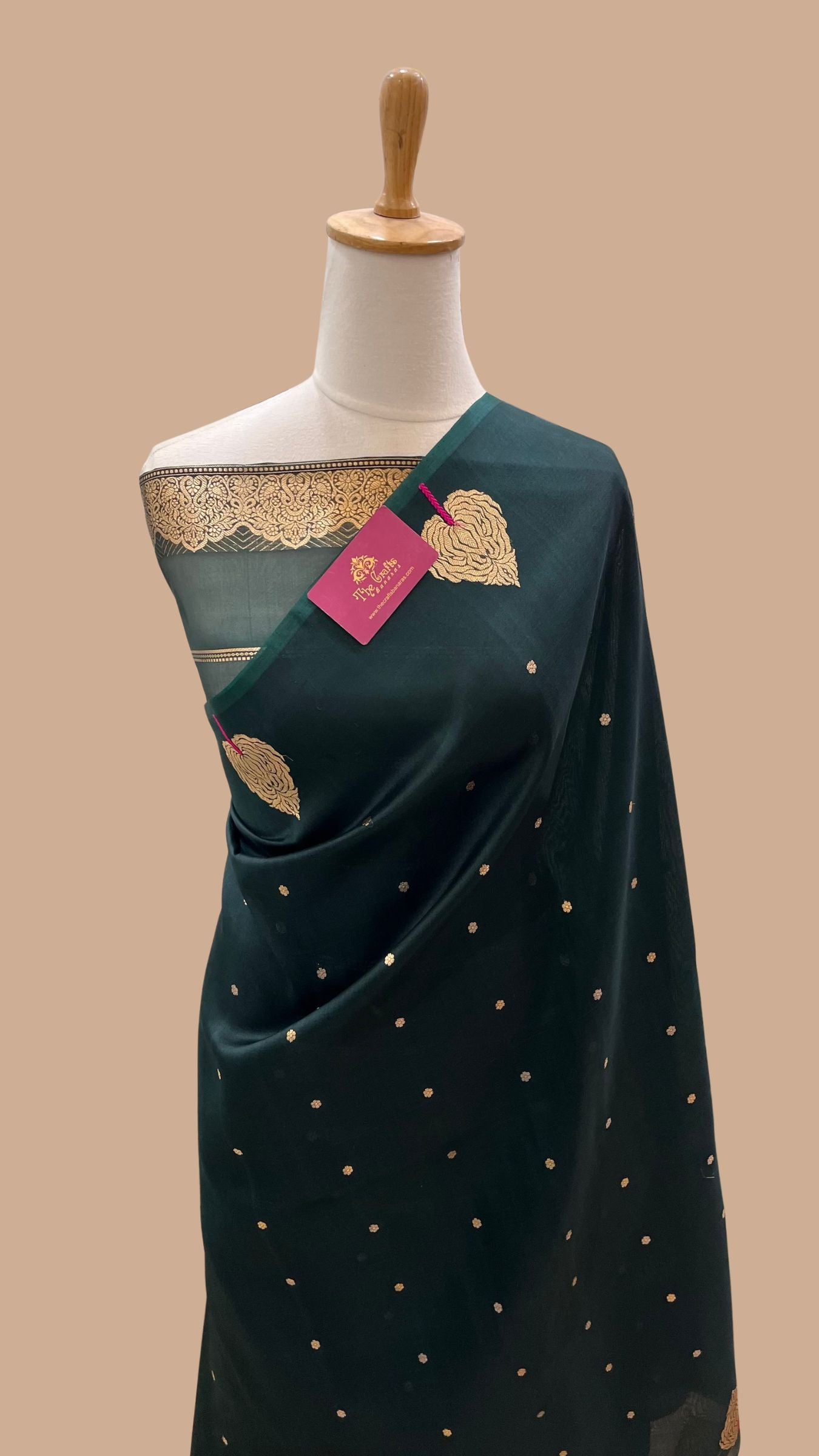 Pure Kora Silk Handloom Banarasi Saree