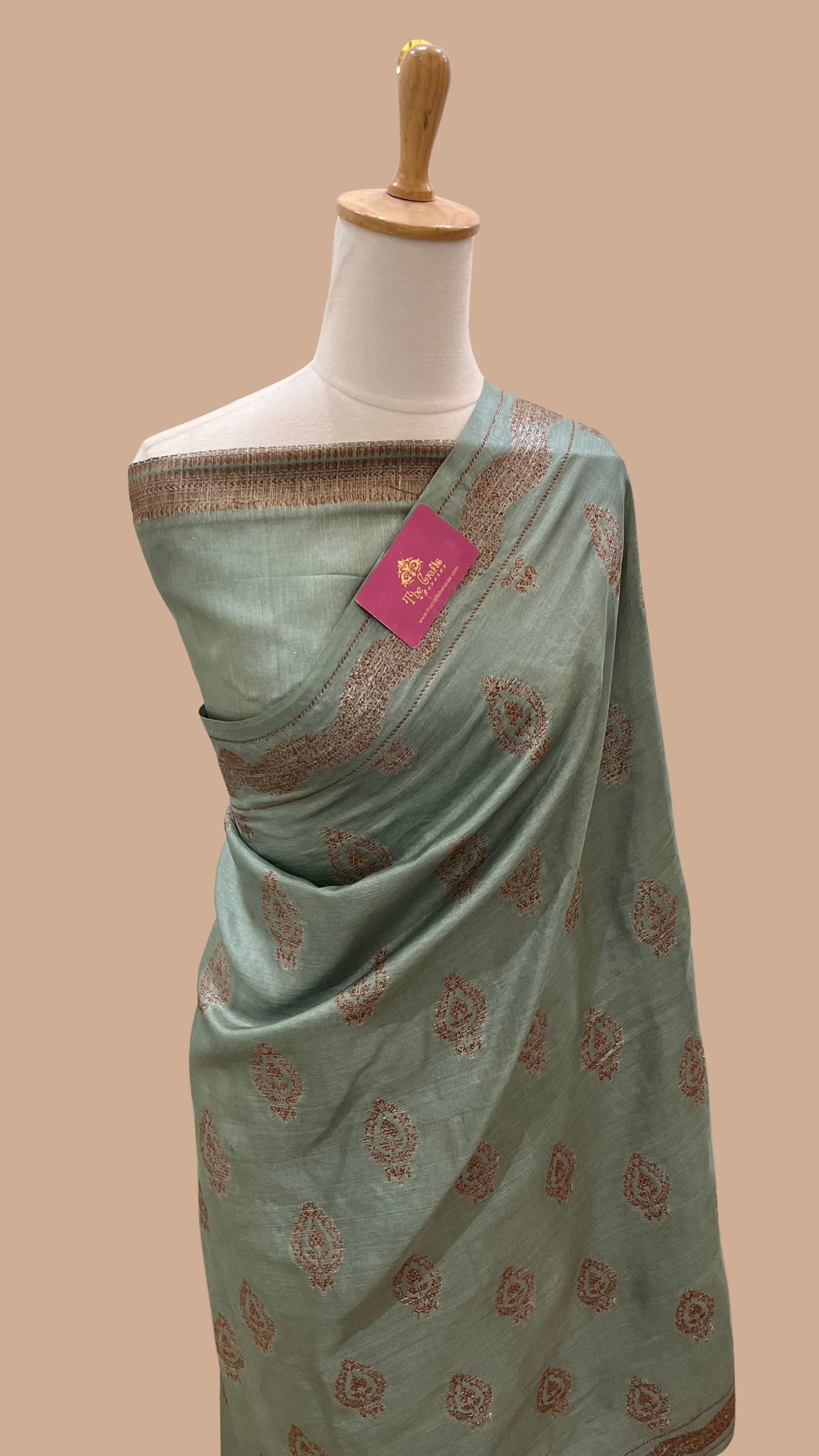 Pure Tussar Silk Banarasi Saree