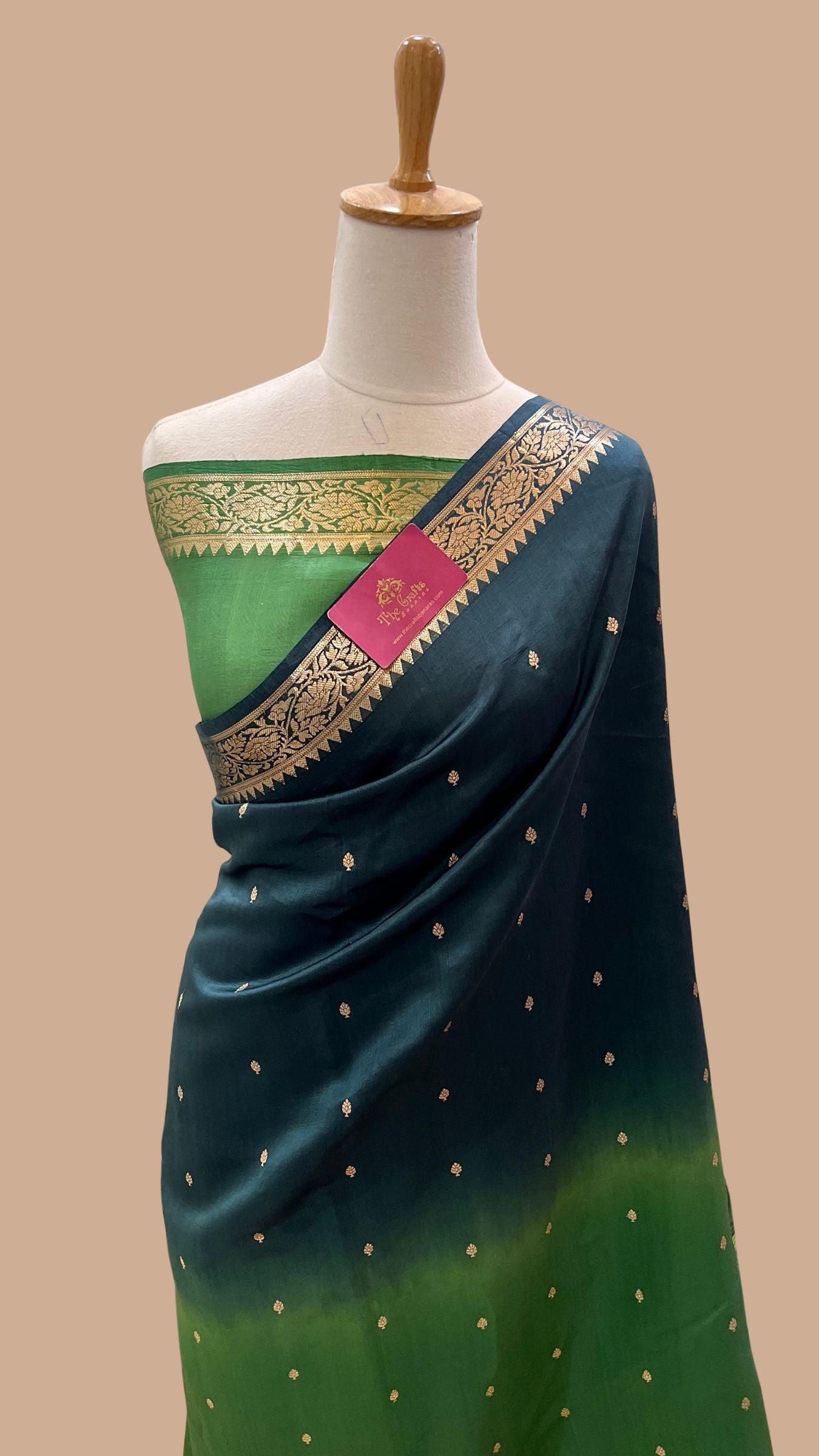 Pure Mango Silk Handloom Banarasi Saree