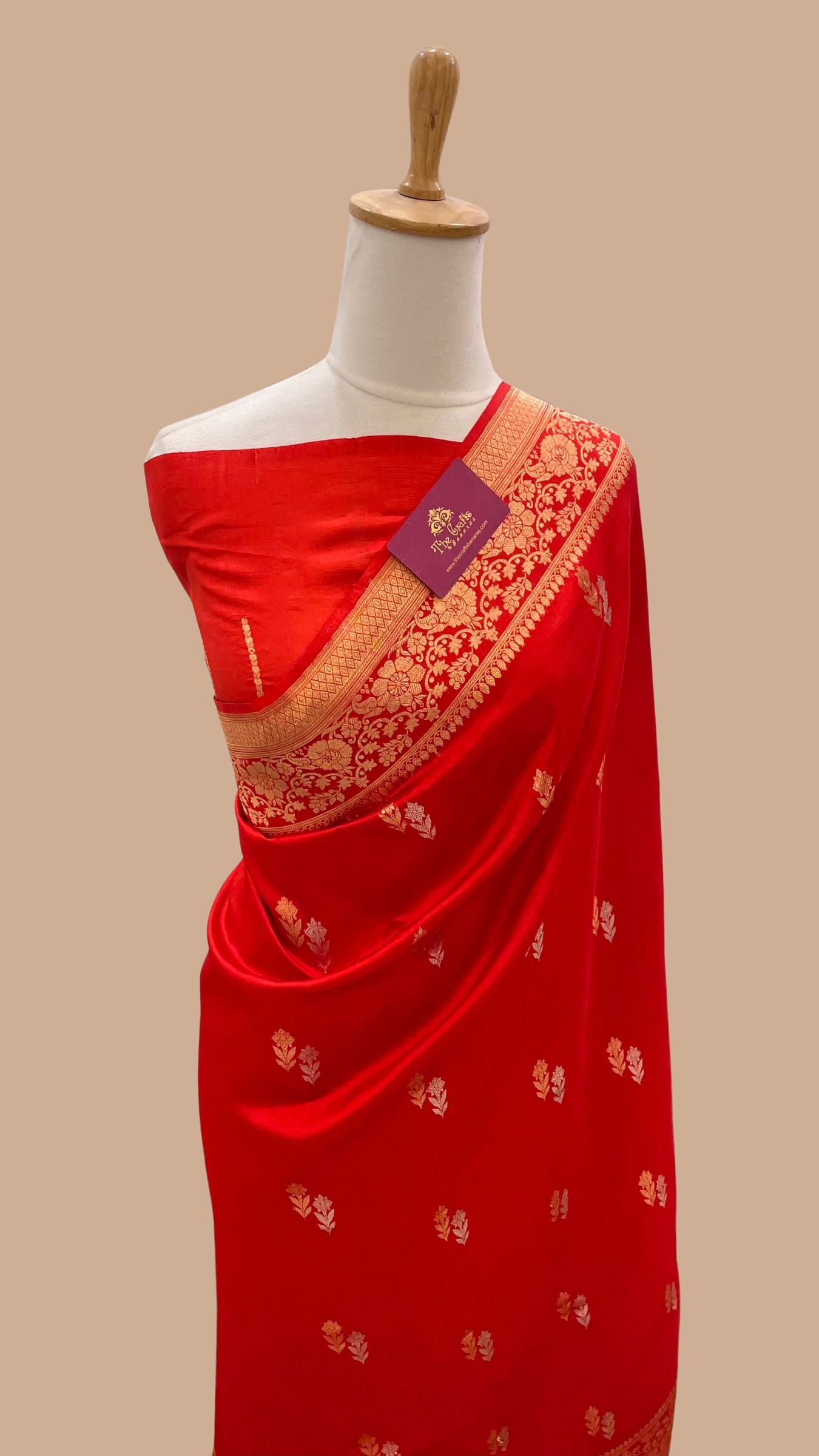 Pure Mango Silk Handloom Banarasi Saree