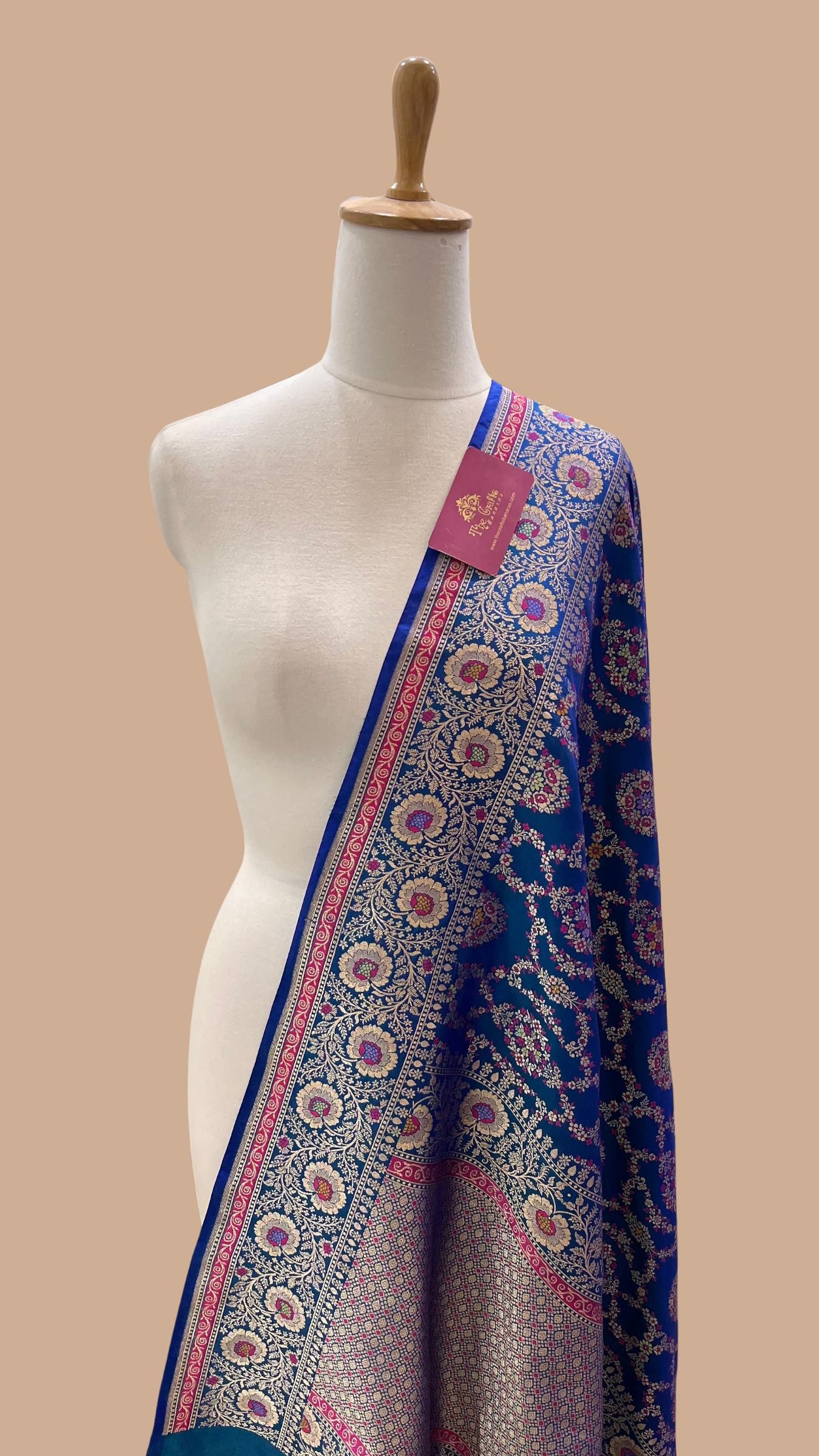Pure Katan Silk Banarasi Handloom Dupatta