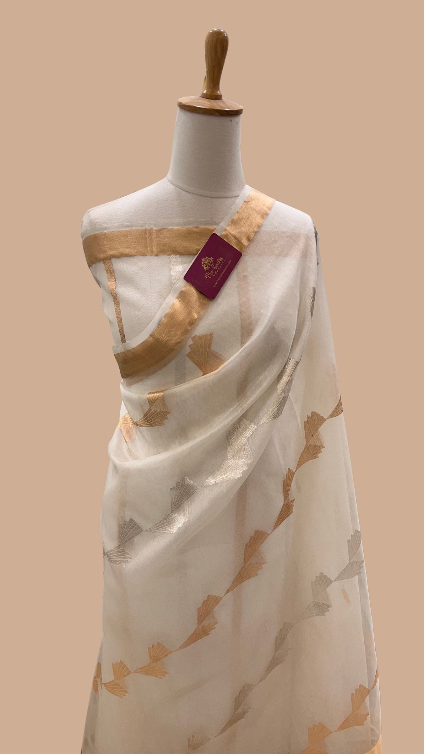Pure Kora Silk Handloom Banarasi Saree