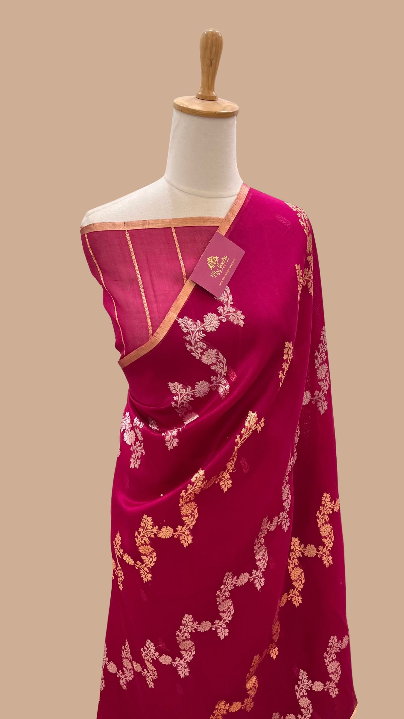 Pure Kora Silk Handloom Banarasi Saree