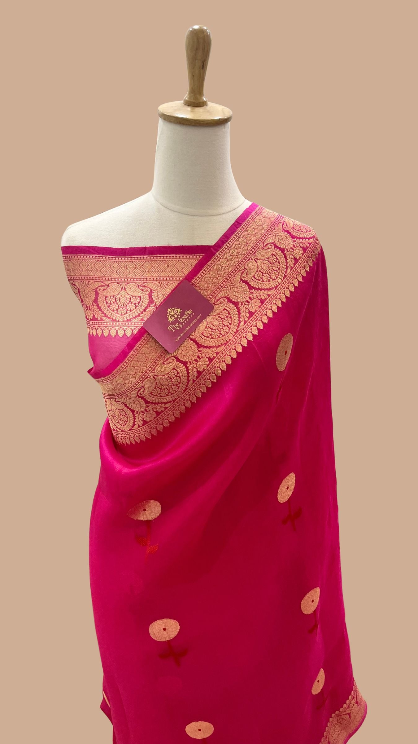 Pure Kora Silk Handloom Banarasi Saree