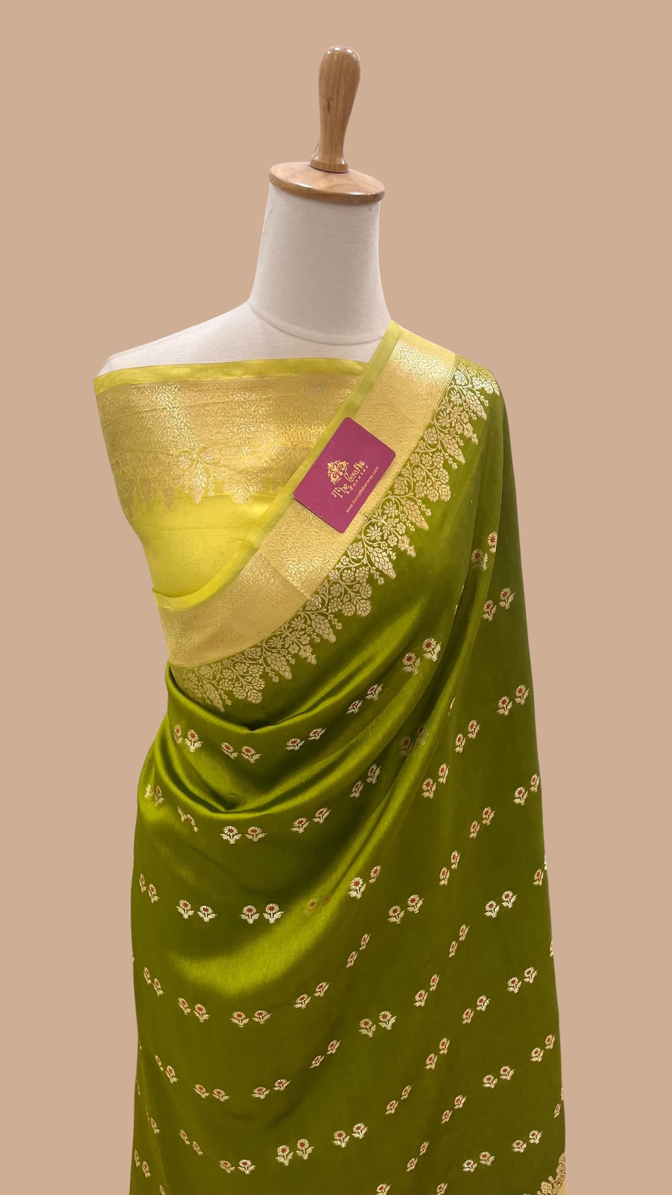 Pure Mango Silk Banarasi Saree
