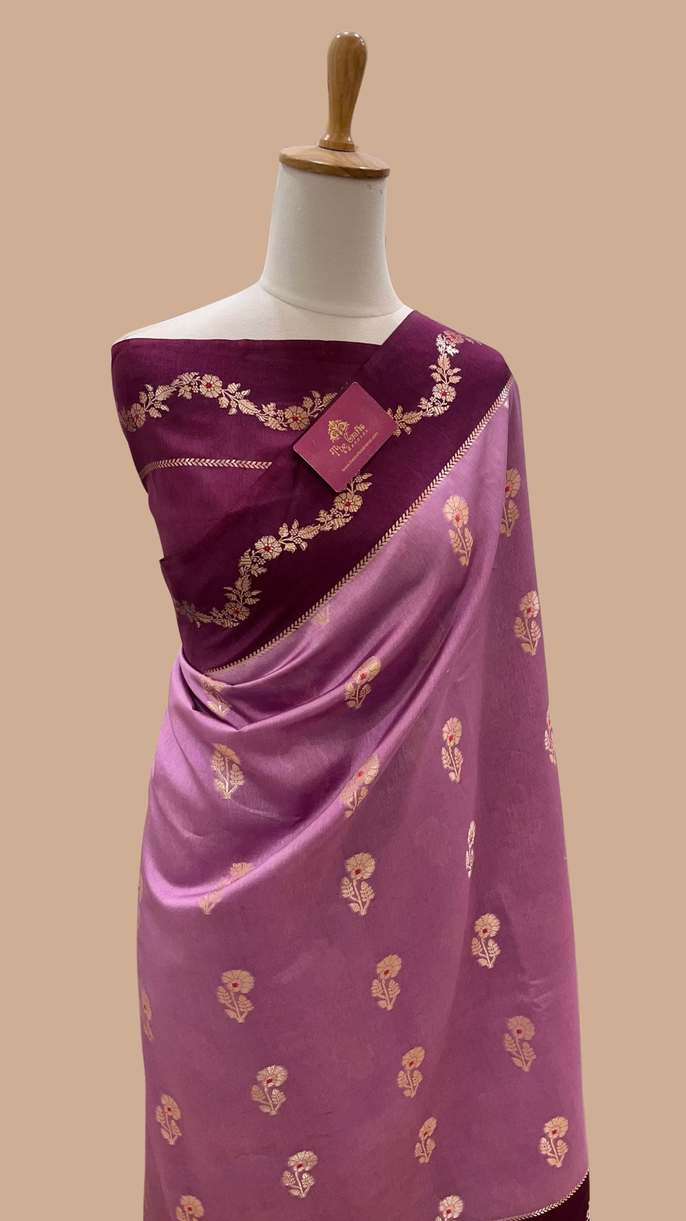 Pure Dupion Silk Banarasi Saree