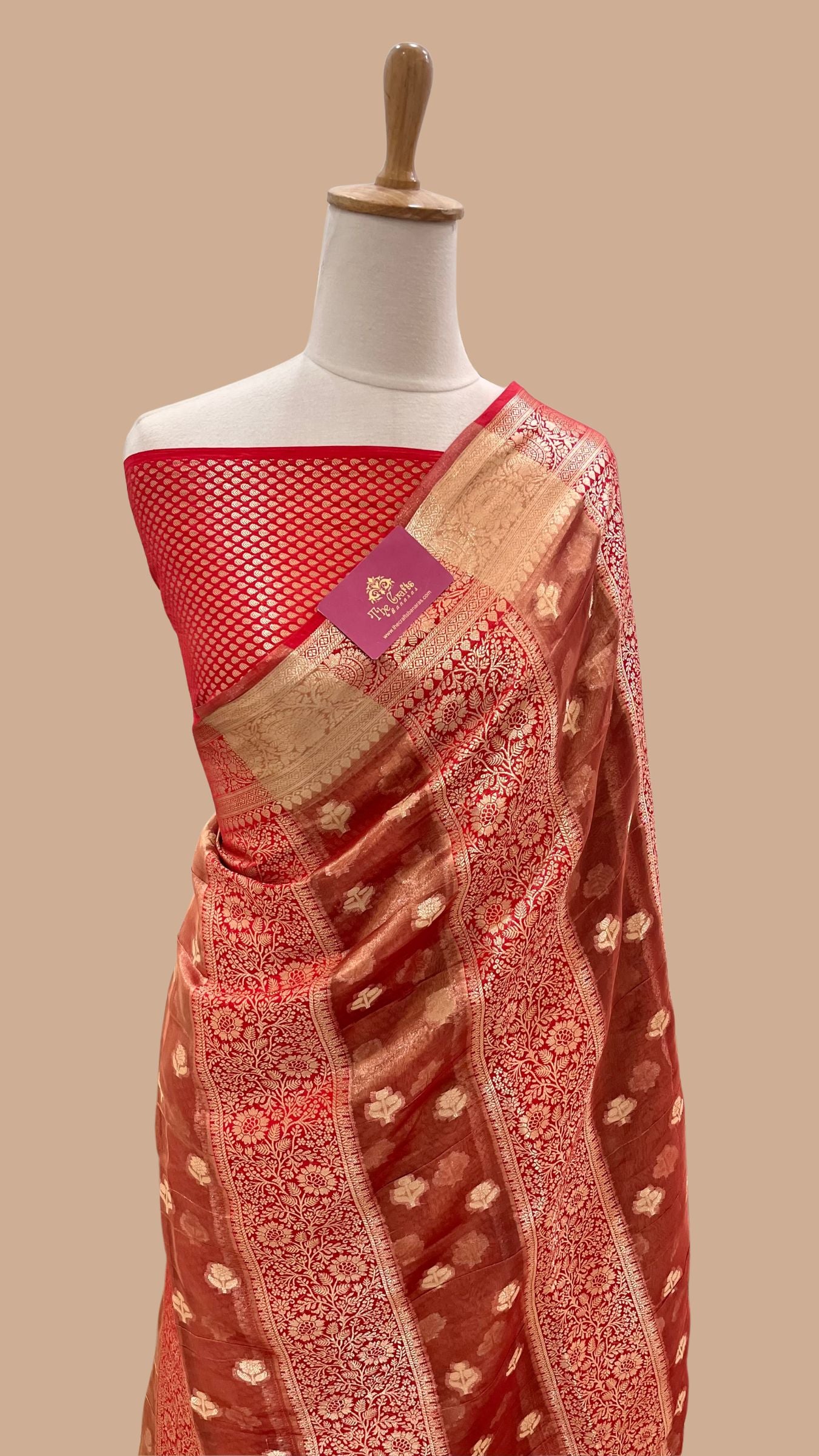 Pure Chiniya Tissue Silk Banarasi Saree