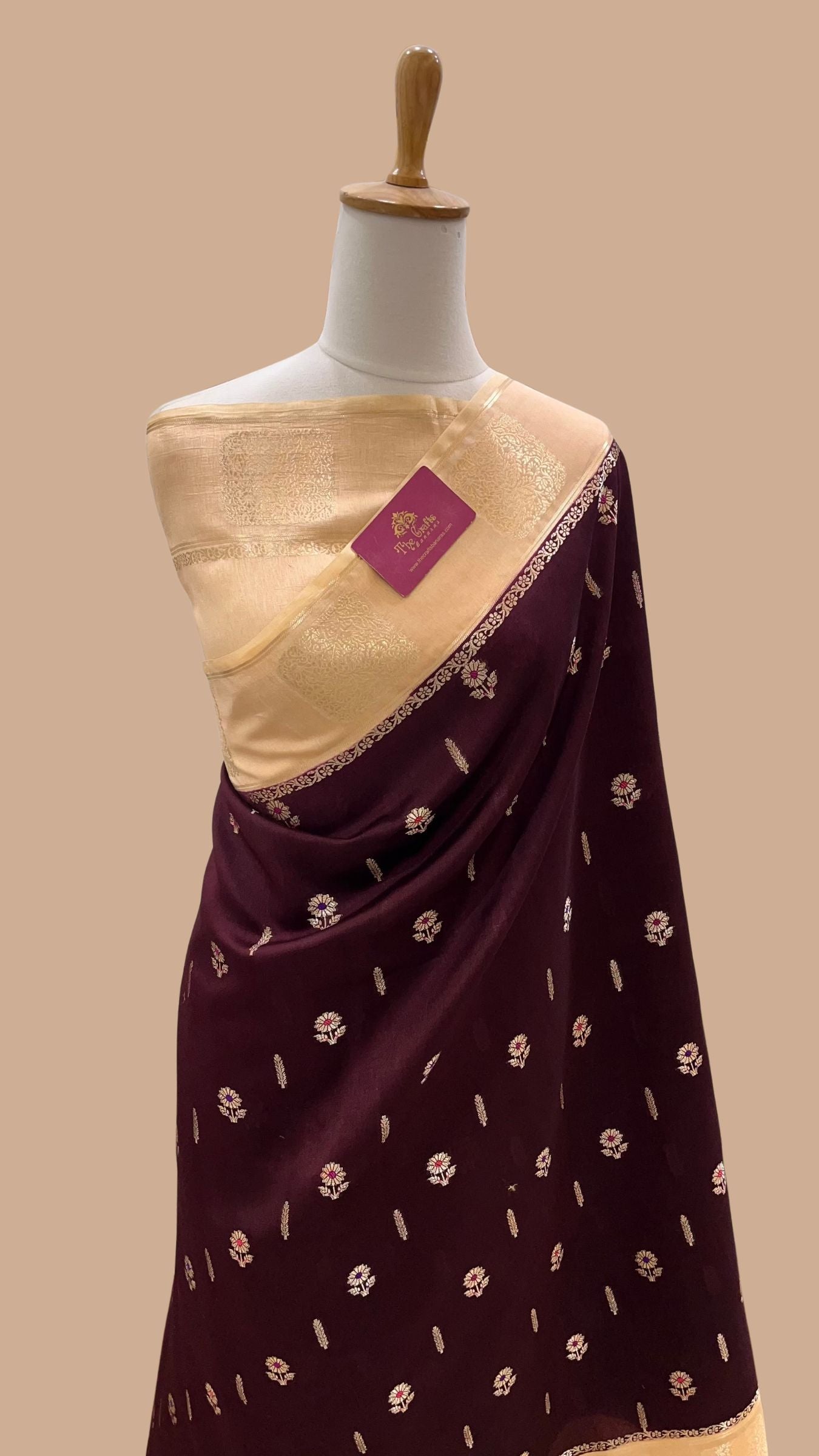 Pure Dupion Silk Banarasi Saree
