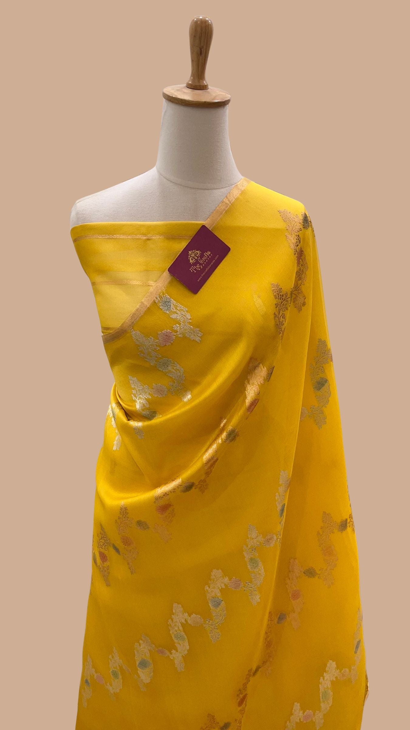 Pure Kora Silk Handloom Banarasi Saree