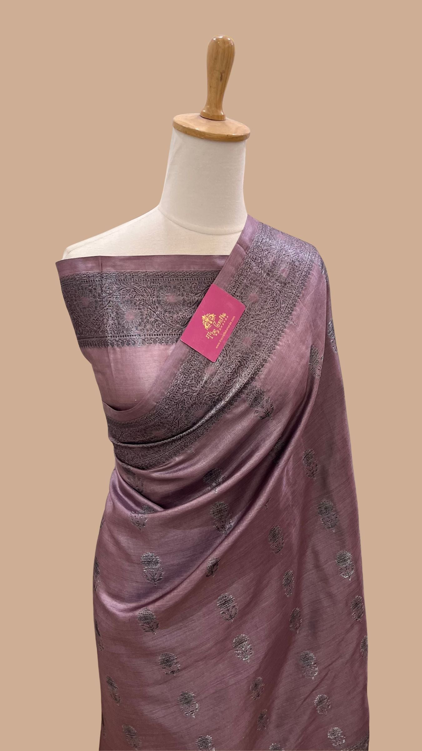 Pure Tussar Silk Banarasi Saree