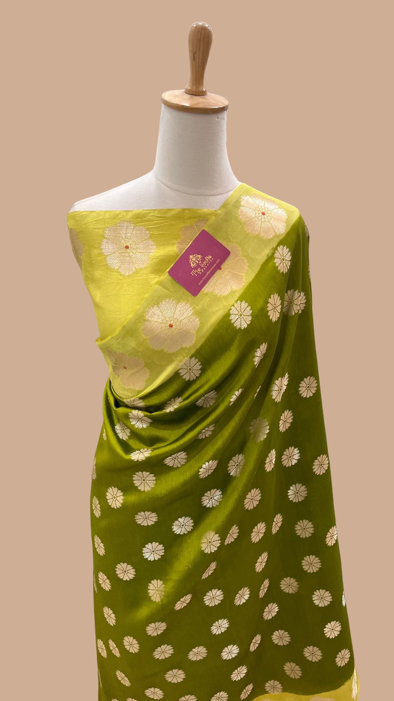Pure Mango Silk Banarasi Saree