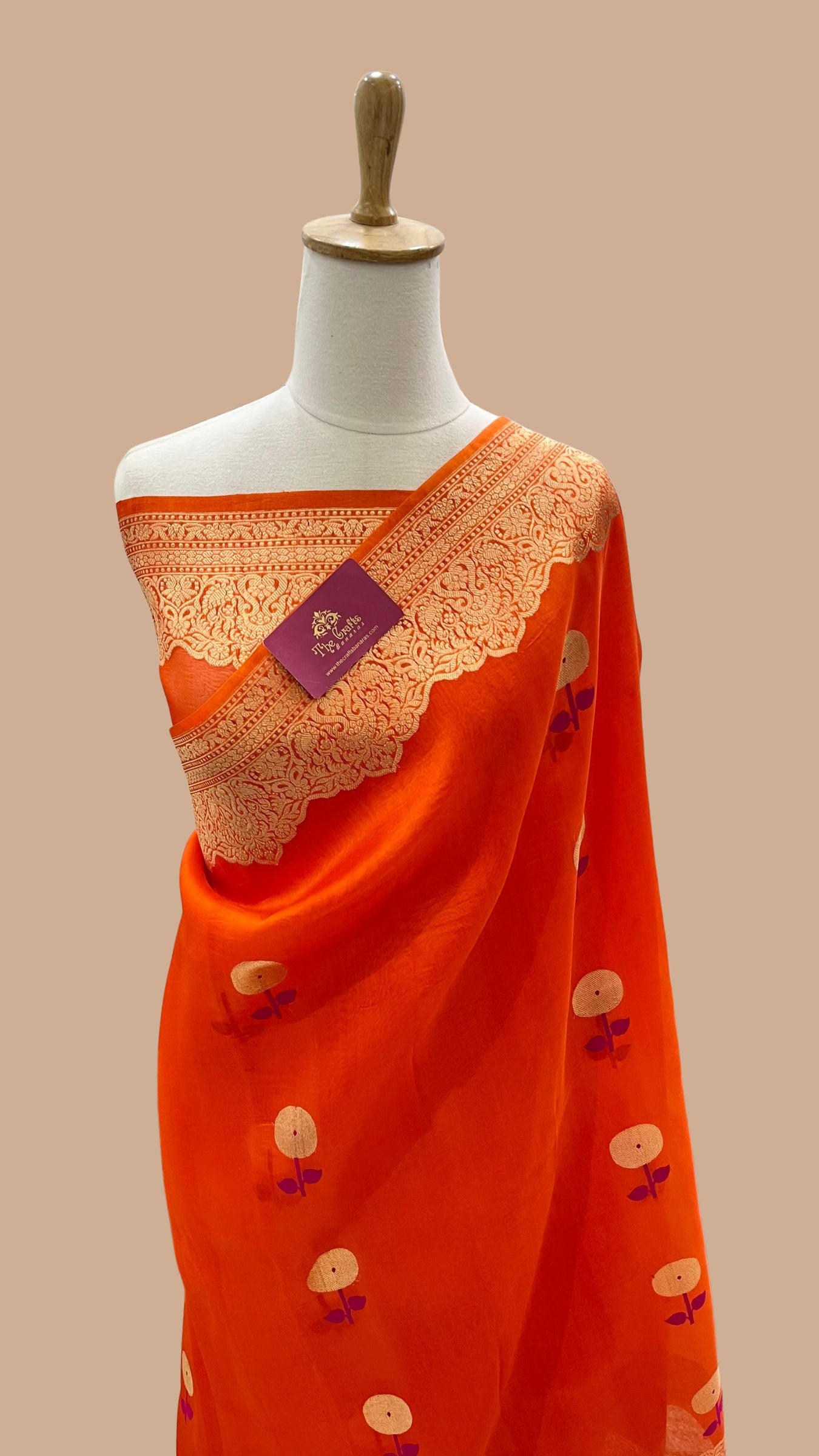 Pure Kora Silk Handloom Banarasi Saree