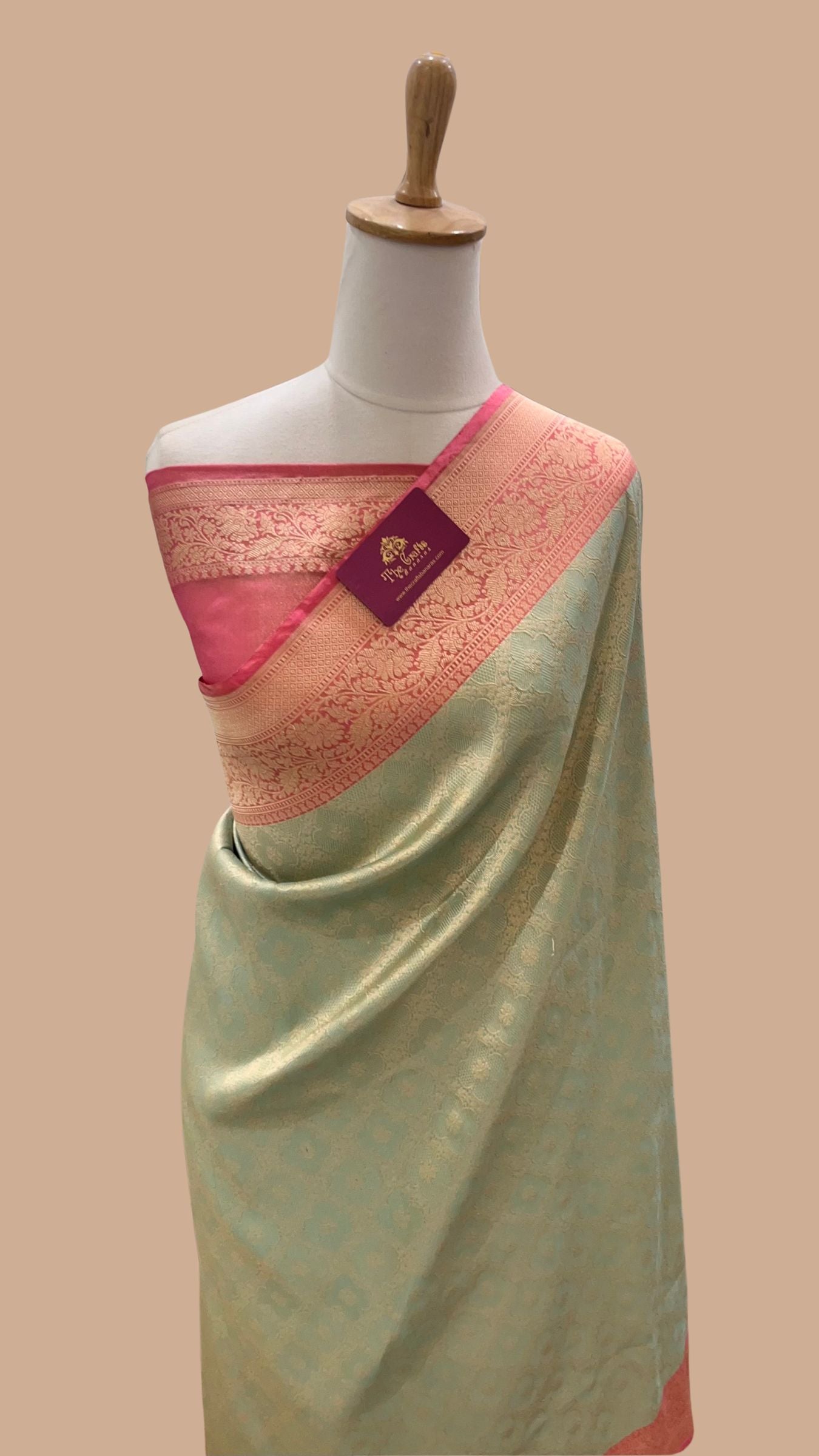 Pure Katan Silk Handloom Banarasi Saree - Tanchui Brocade