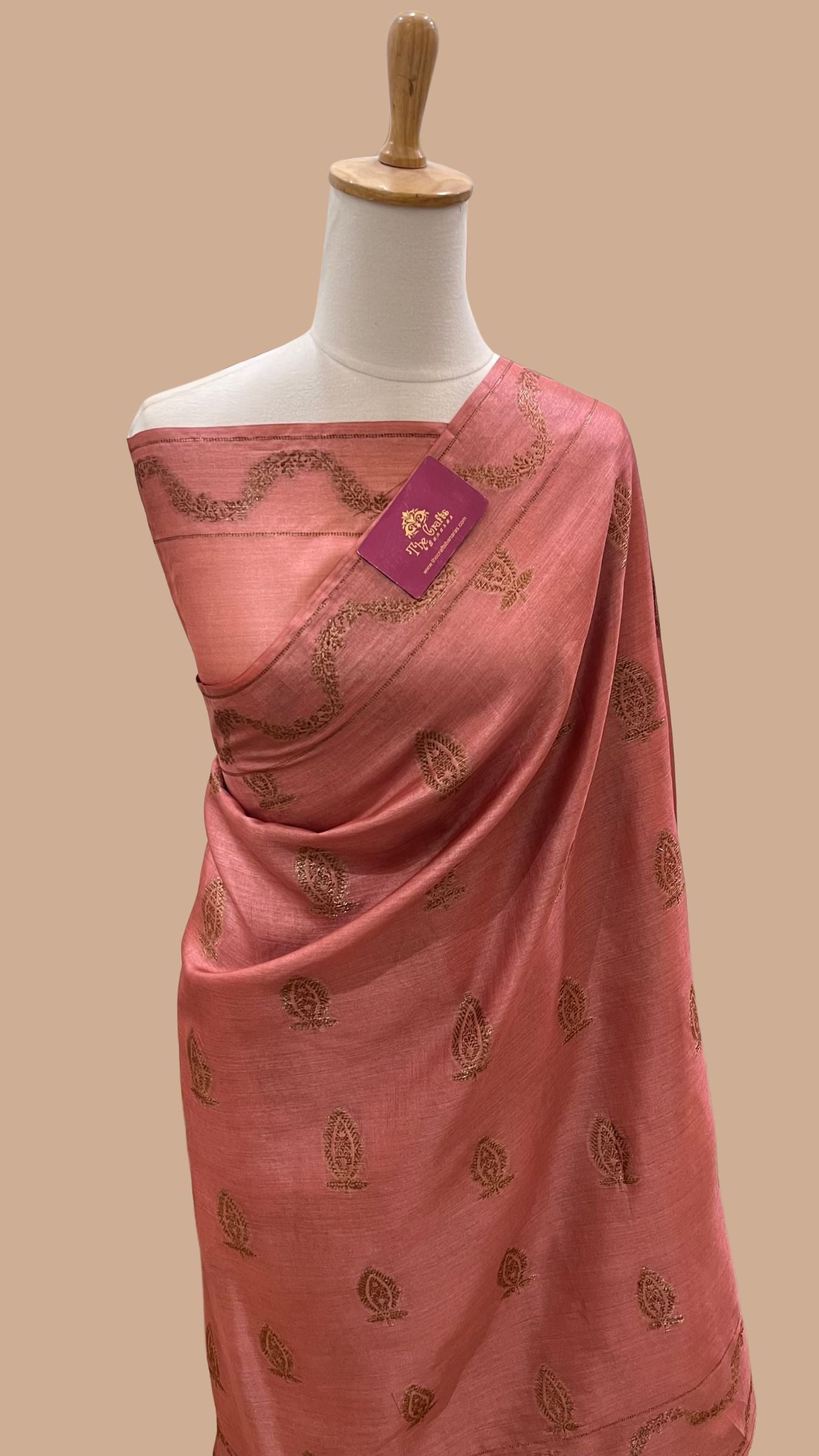 Pure Tussar Silk Banarasi Saree