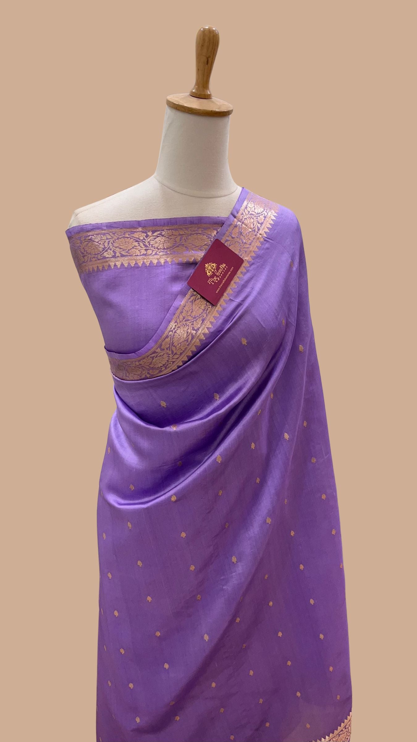Pure  Mango Silk Handloom Banarasi Saree