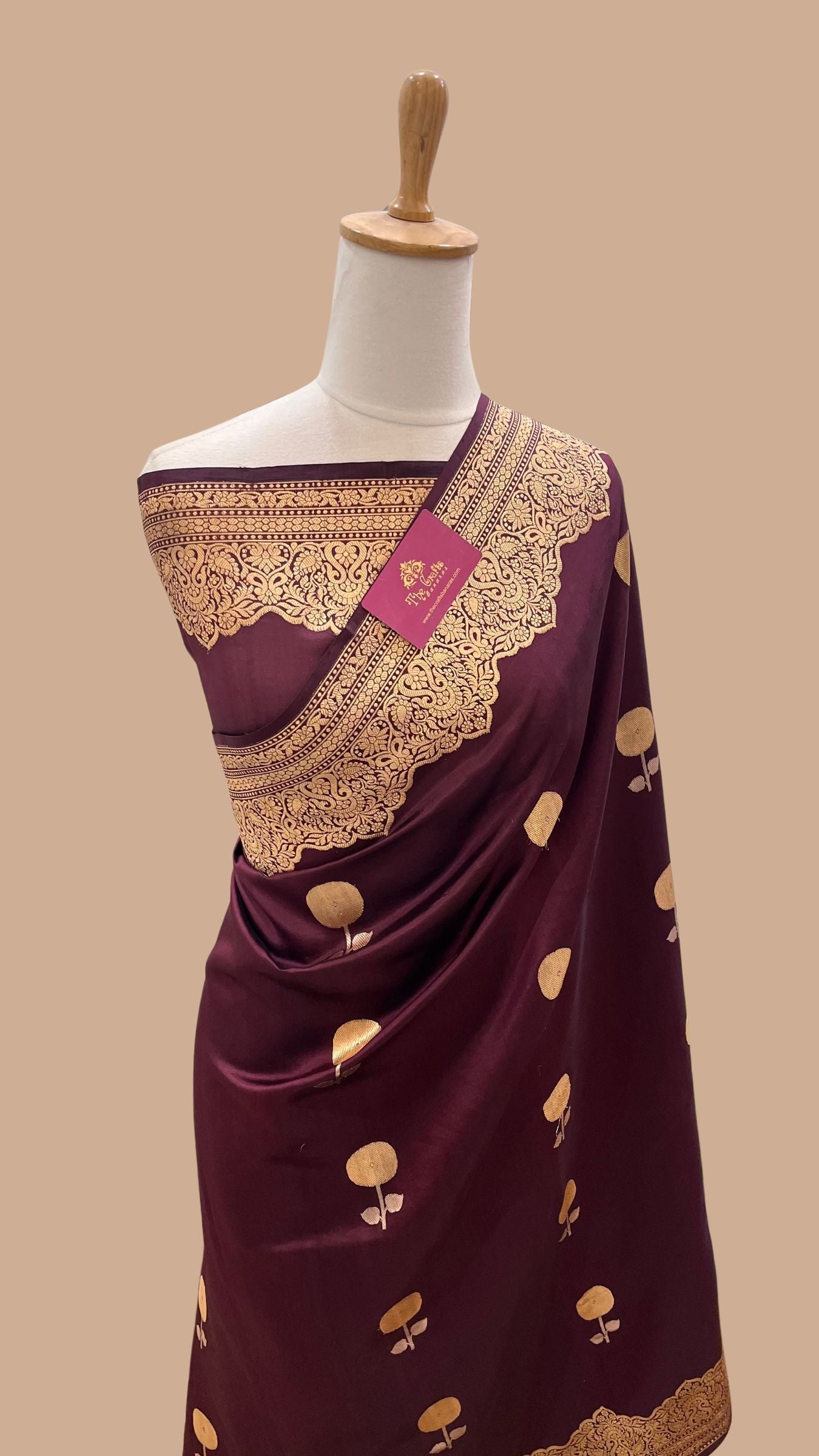 Pure Mango Silk Handloom Banarasi Saree