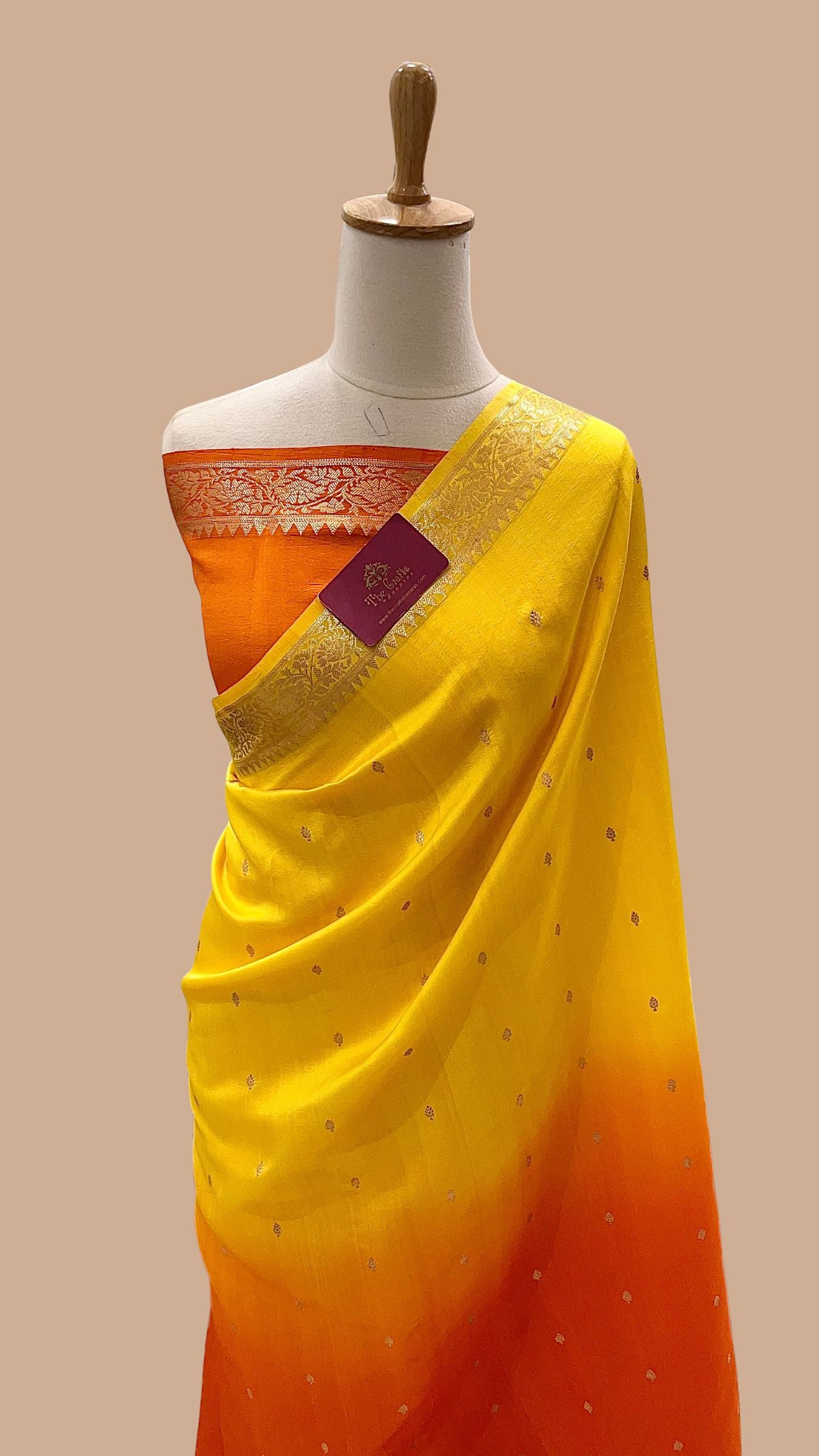 Pure Mango Silk Handloom Banarasi Saree