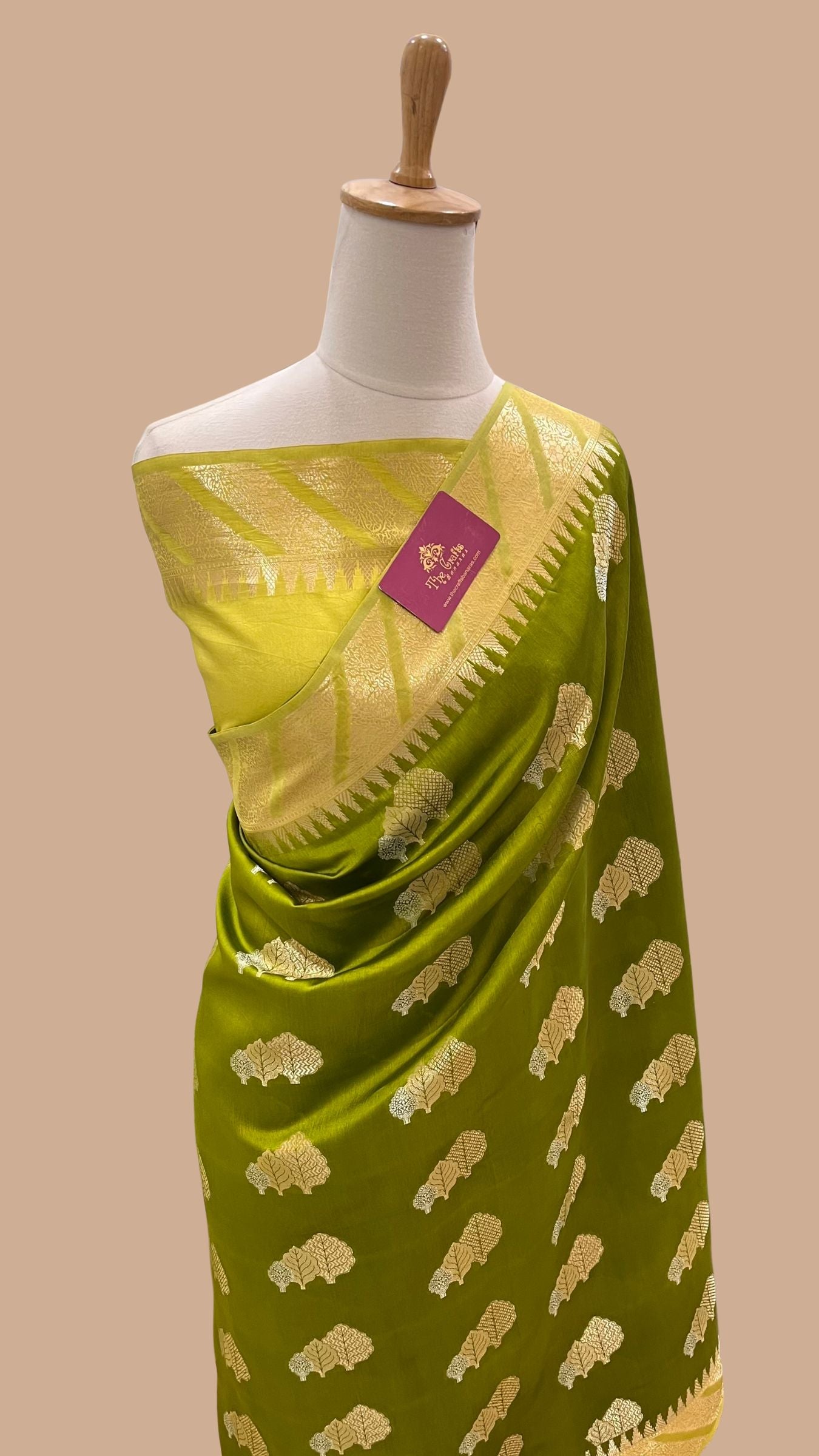 Pure Mango Silk Banarasi Saree