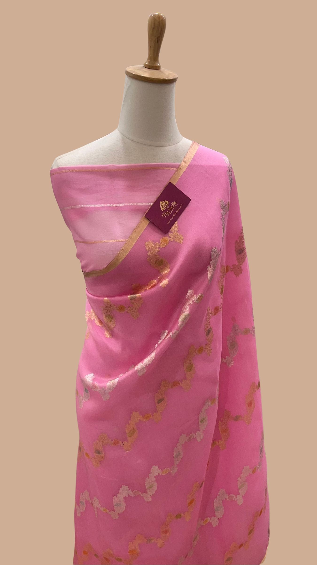 Pure Kora Silk Handloom Banarasi Saree
