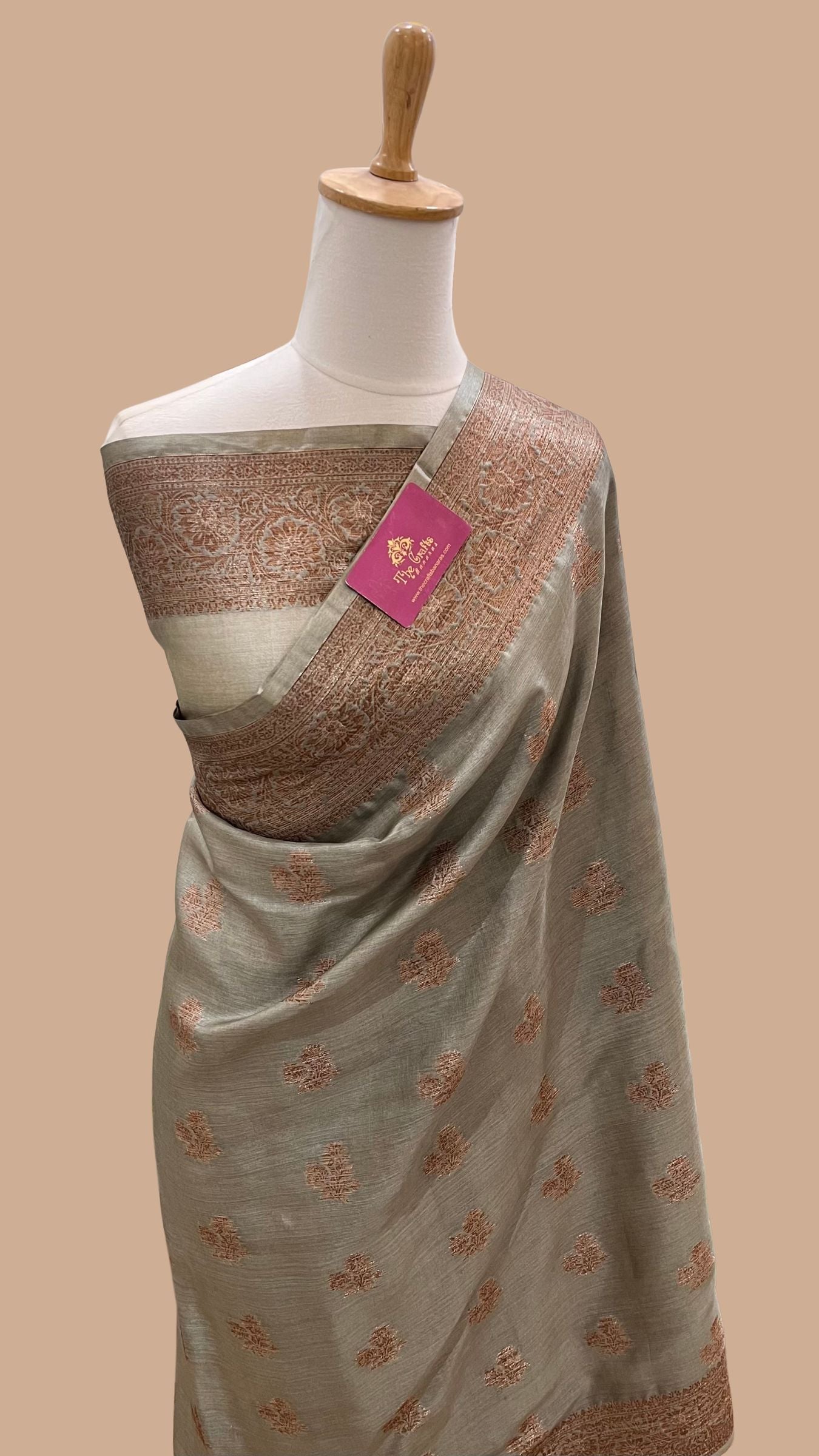 Pure Tussar Silk Banarasi Saree