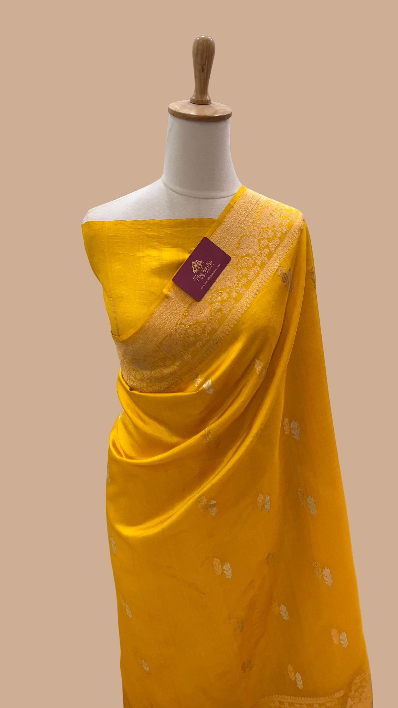 Pure Mango Silk Handloom Banarasi Saree